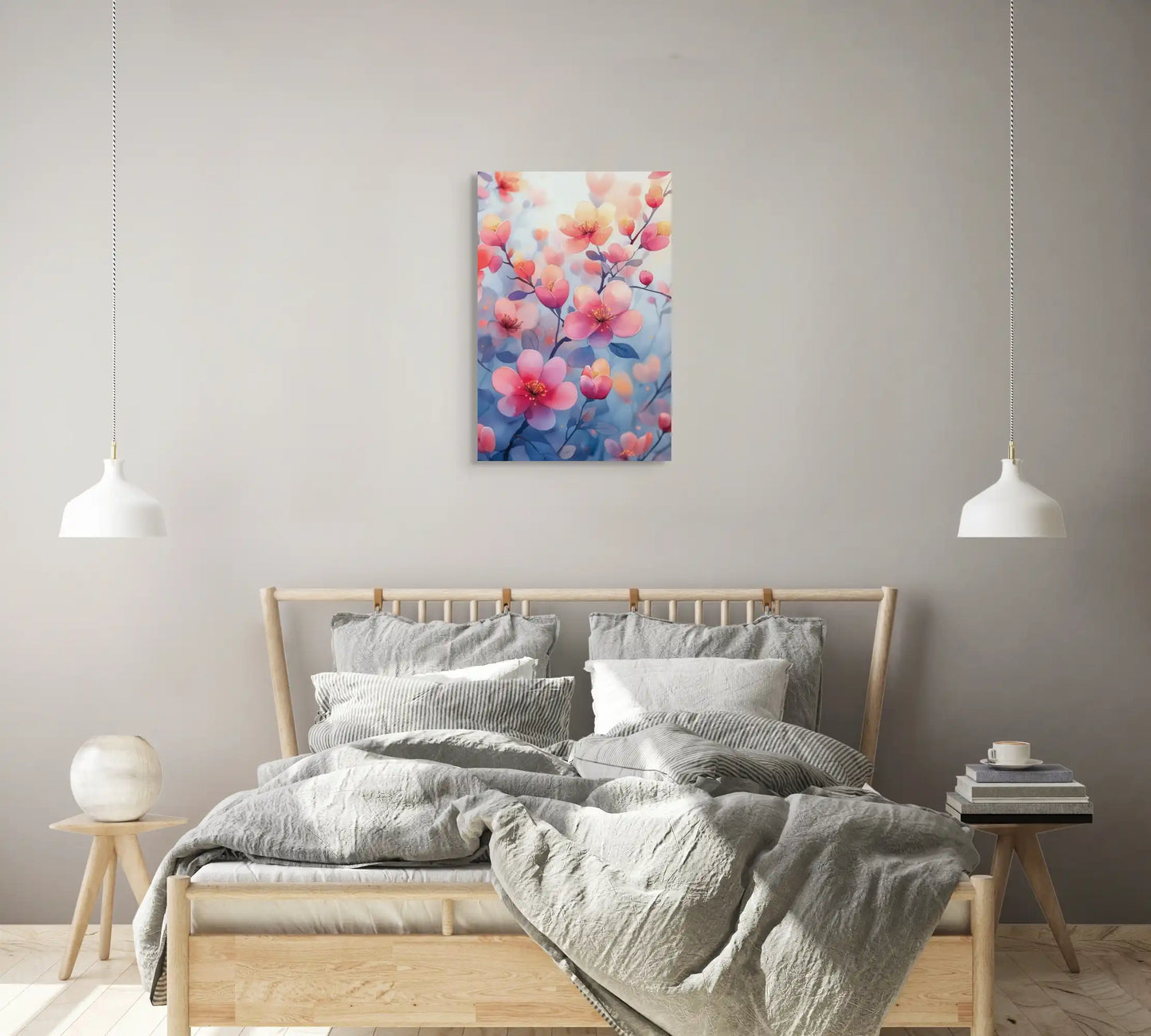 Aquarelle de Fleurs en Peinture – Harmonie Florale Affiches, reproductions et œuvres graphiques Art Virtuoso