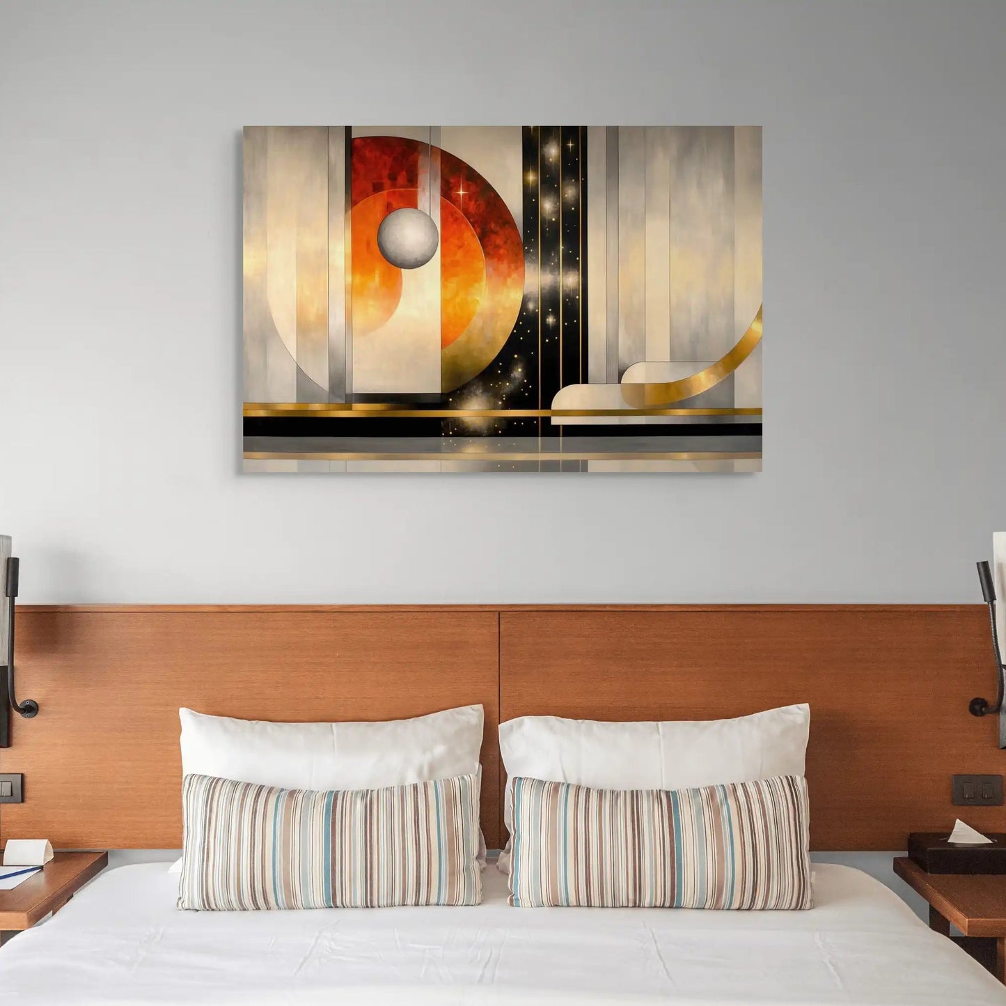 Art Deco - Peinture Murale Cosmos Affiches, reproductions et œuvres graphiques Art Virtuoso