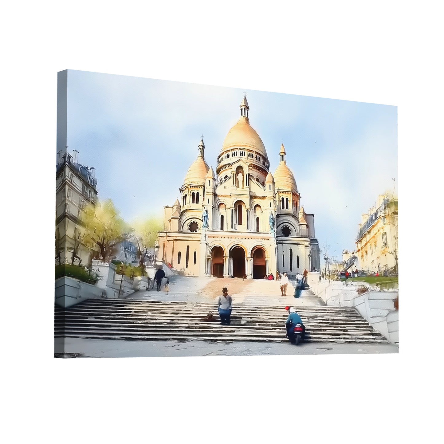 Product Hero 3D WebP Tableau Basilique du Sacré-Cœur sur la Butte de Montmartre - Art Virtuoso