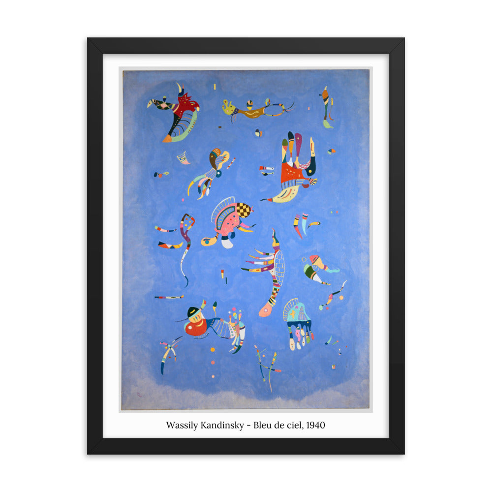 Bleu de Ciel - Kandinsky Affiches, reproductions et œuvres graphiques Art Virtuoso L