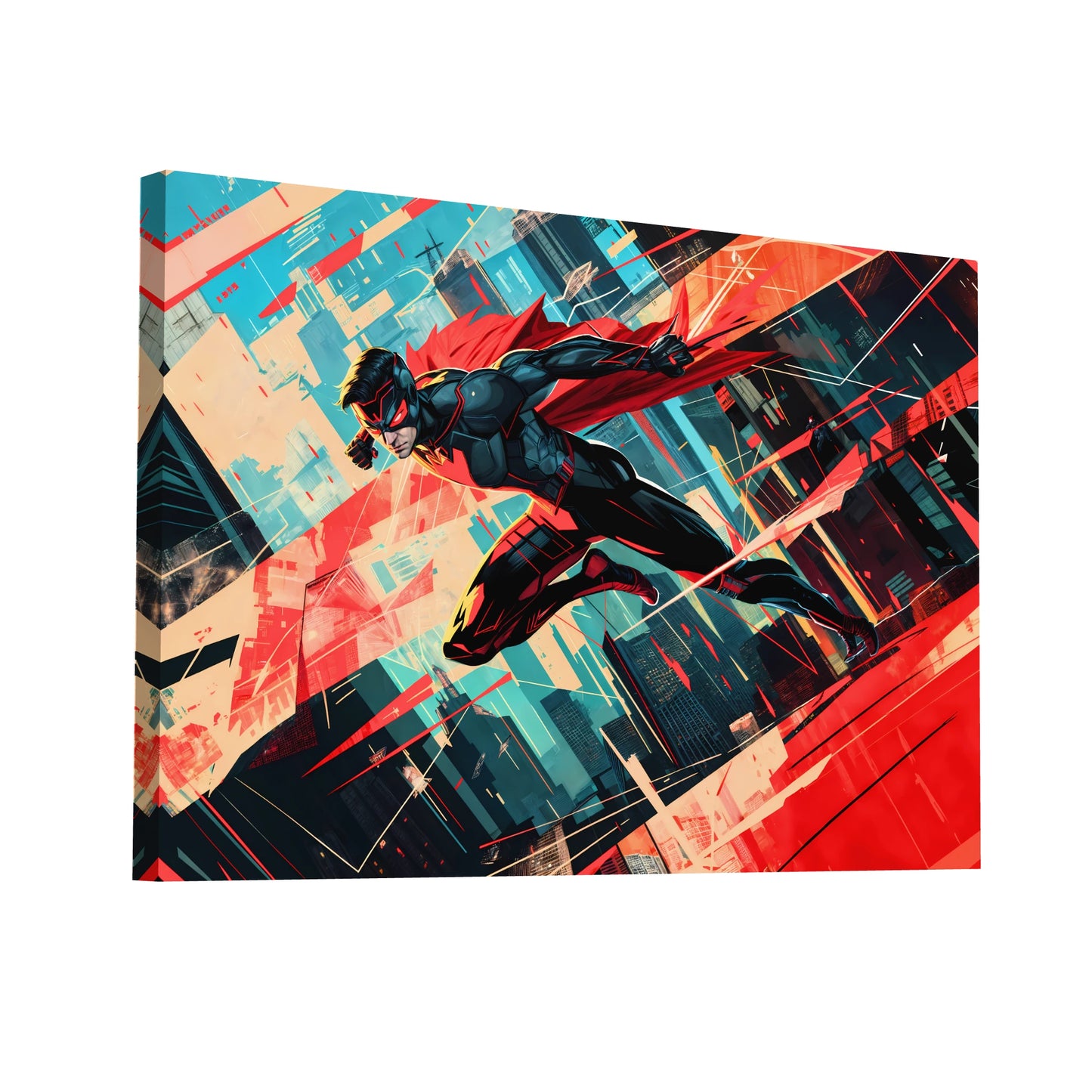 Product Hero 3D WebP Cadre Super Héros Homme - Élégance et Action - Art Virtuoso