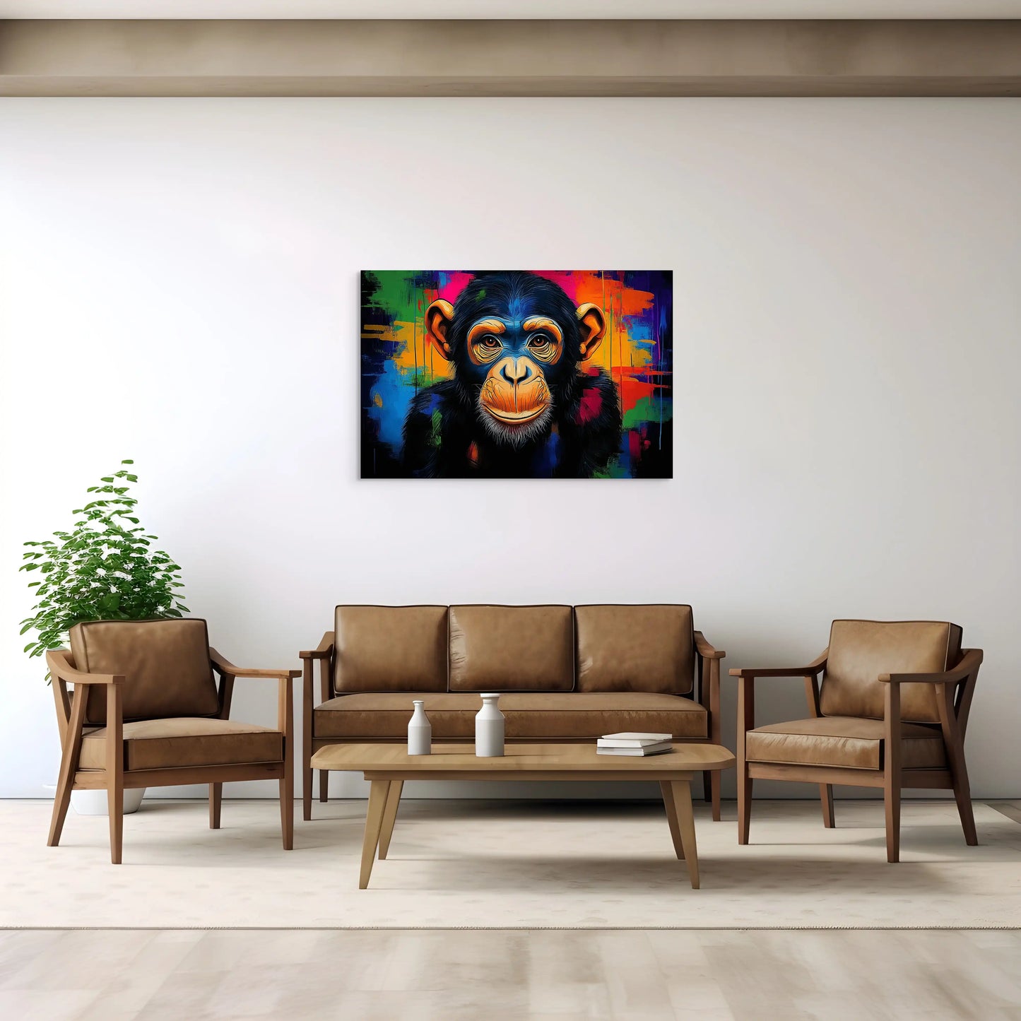 Toile Singe Coloré : Festival Pop Affiches, reproductions et œuvres graphiques Art Virtuoso