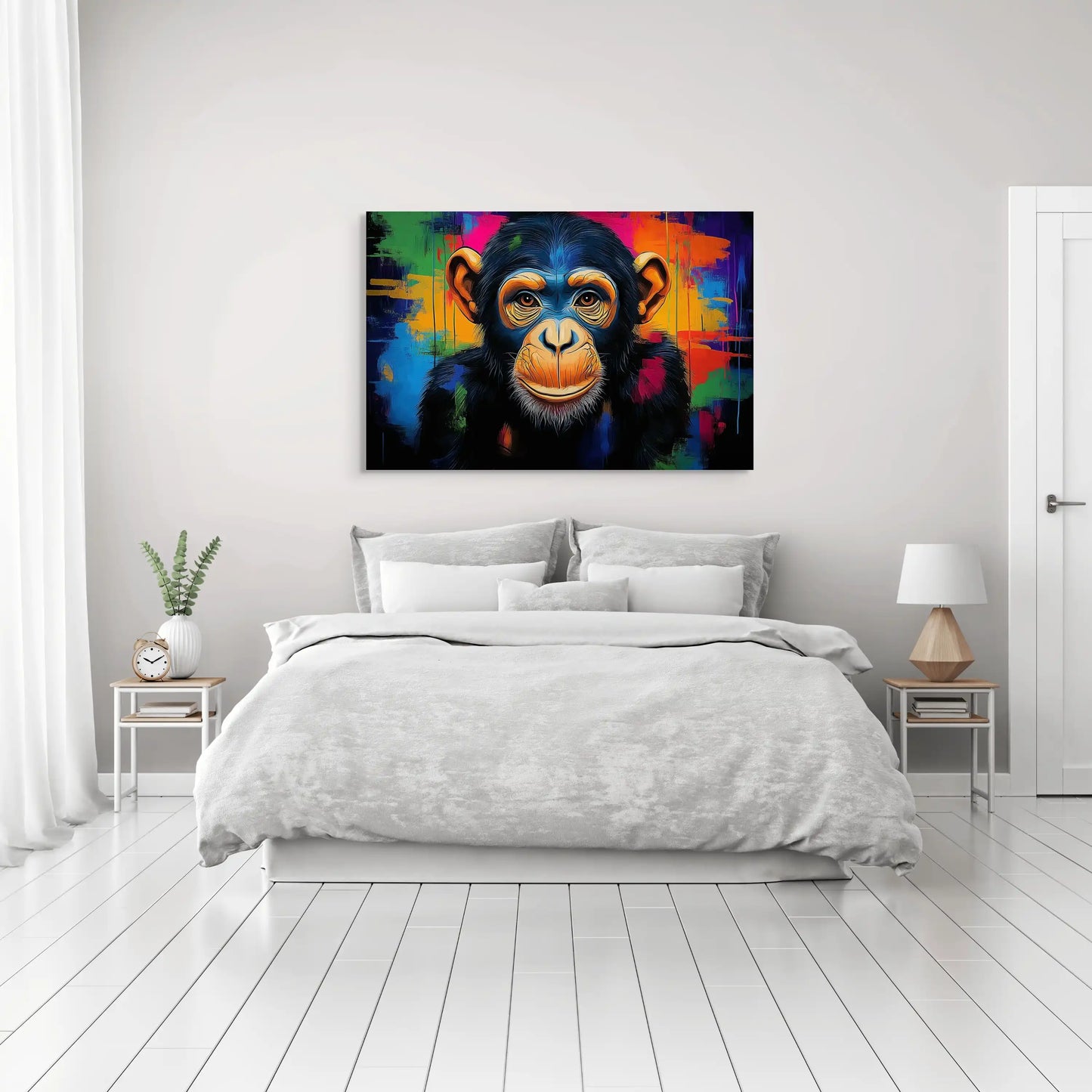 Toile Singe Coloré : Festival Pop Affiches, reproductions et œuvres graphiques Art Virtuoso