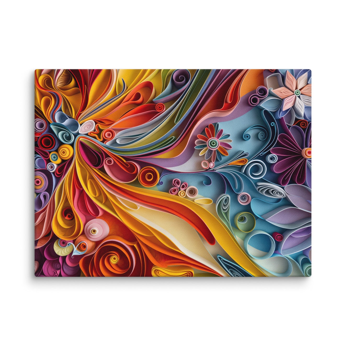 Tableau Quilling Abstrait - Floraison de Papier Art Virtuoso S