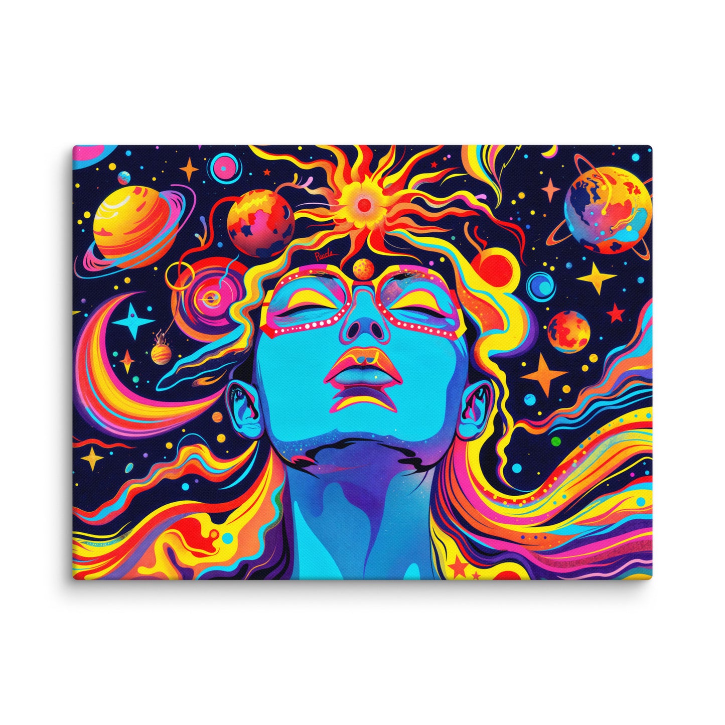 Tableau Psychédélique - Cosmos et Rêverie Art Virtuoso S