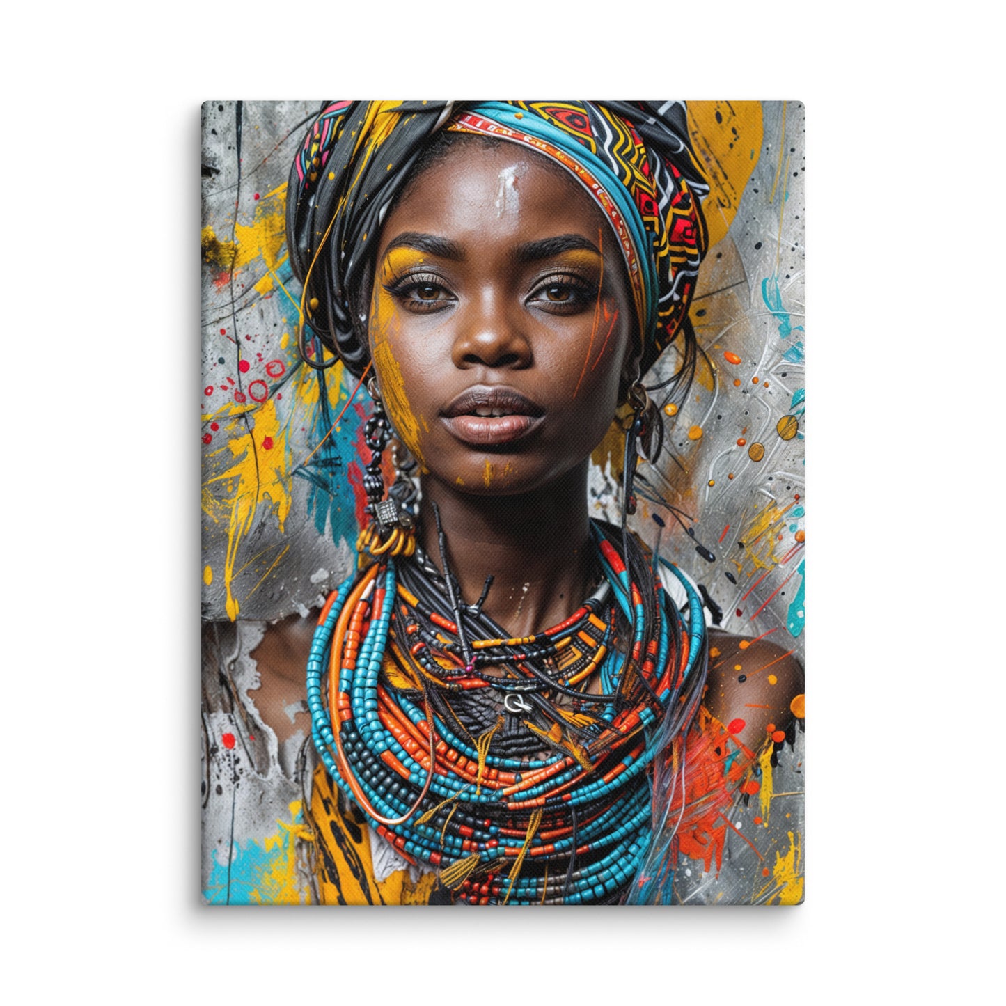 Peinture Africaine - Femme Ashanti Art Virtuoso S