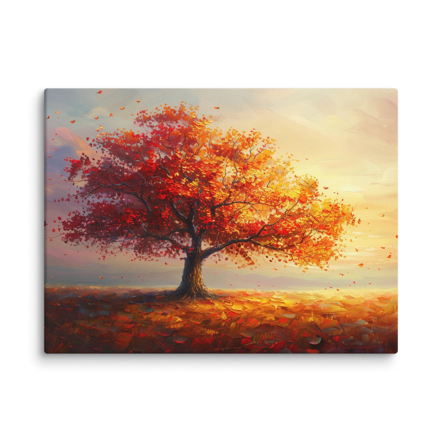 Tableau Arbre - Automne Rougeoyant Affiches, reproductions et œuvres graphiques Art Virtuoso S