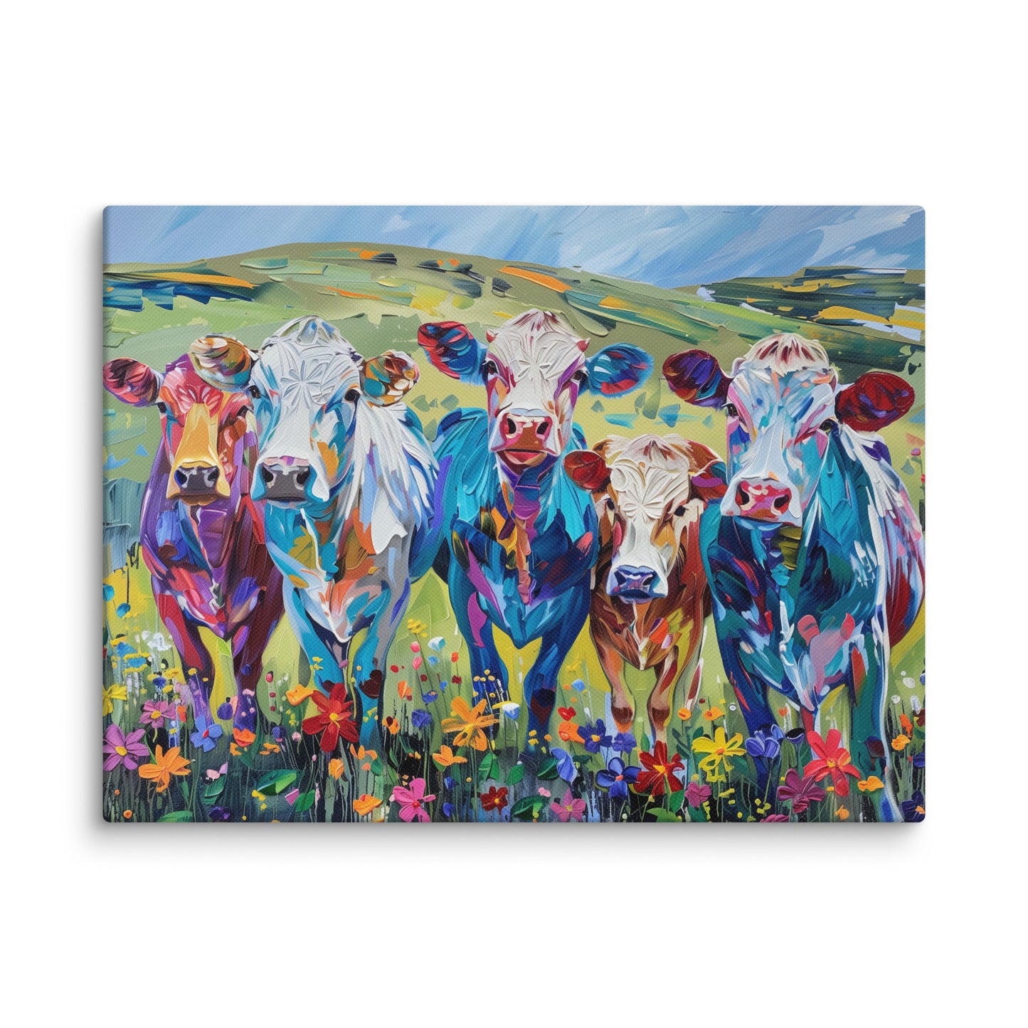 Tableau Vaches Colorées Affiches, reproductions et œuvres graphiques Art Virtuoso S