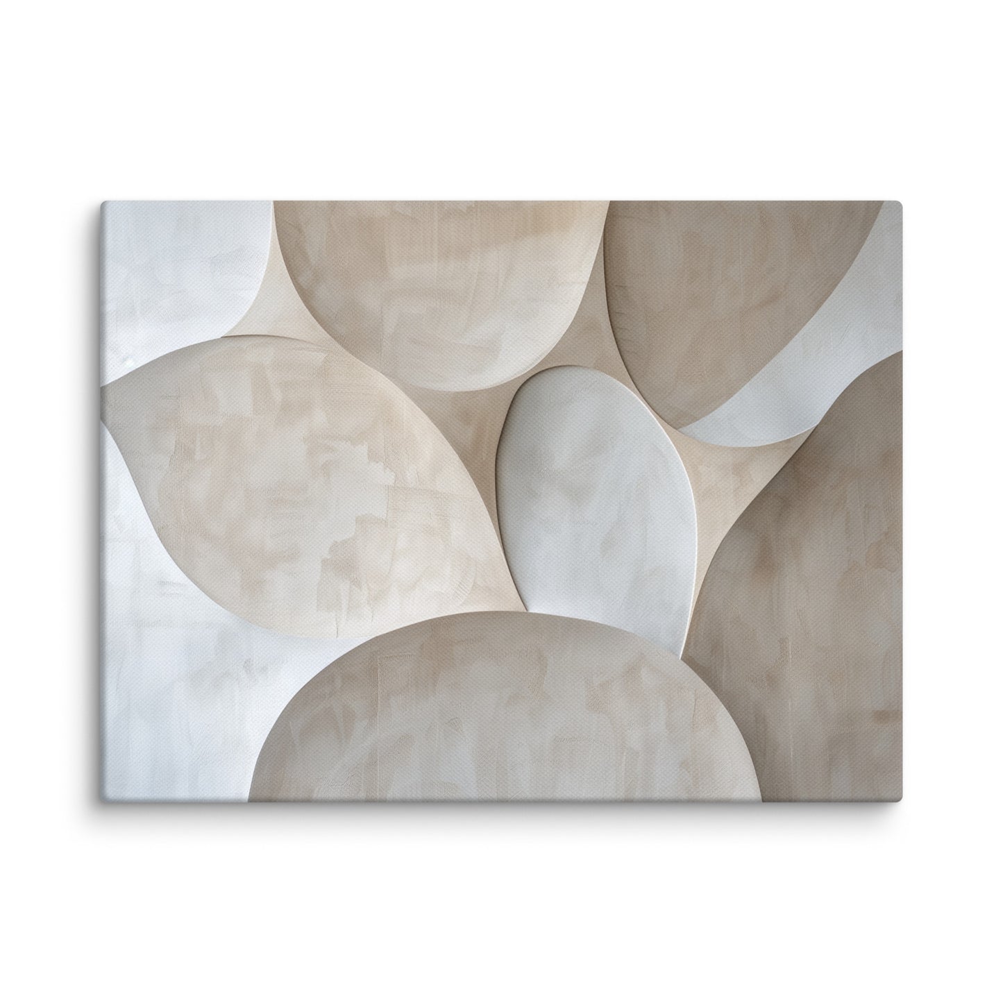 Tableau Beige Blanc Minimaliste Affiches, reproductions et œuvres graphiques Art Virtuoso S