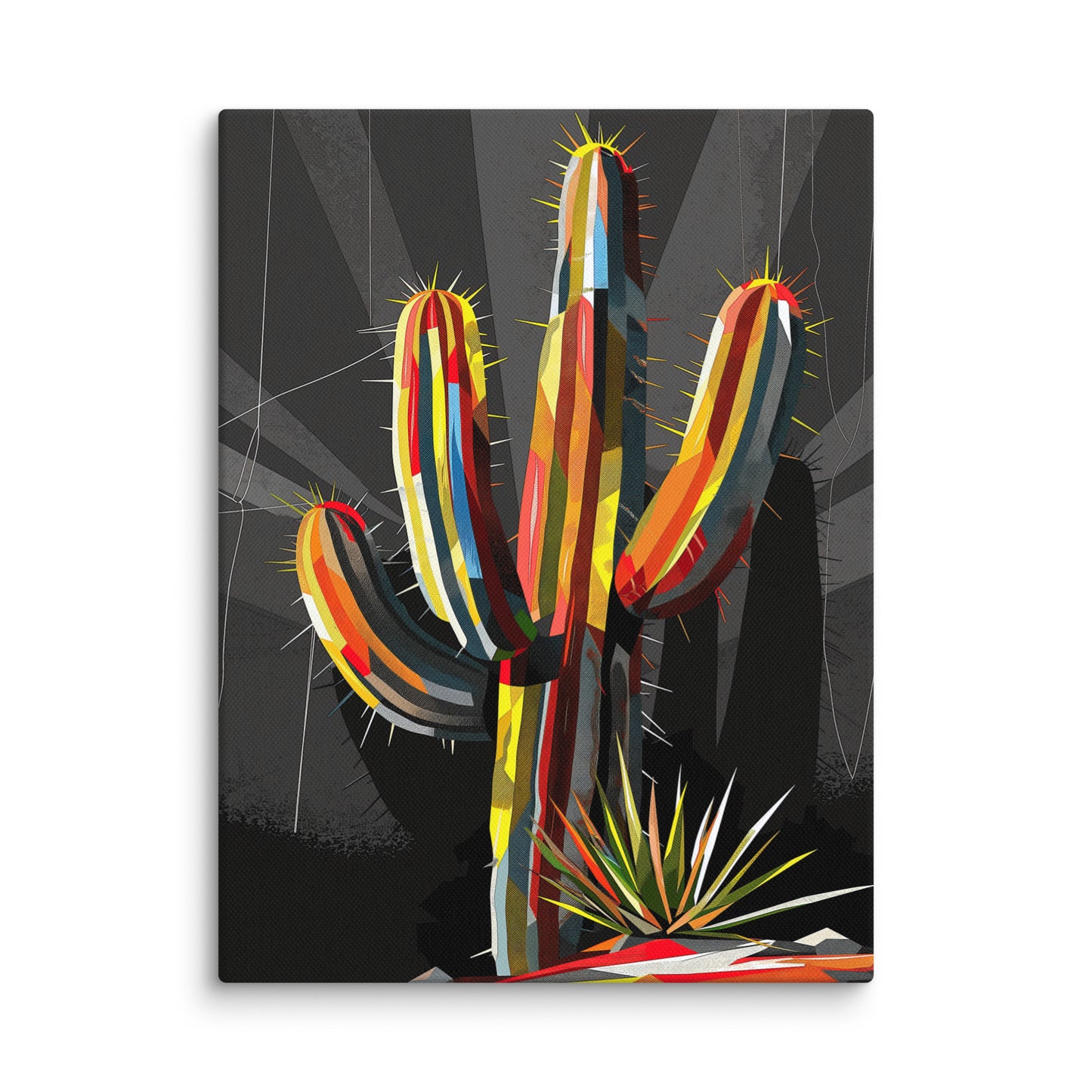 Tableau Cactus Coloré Affiches, reproductions et œuvres graphiques Art Virtuoso S