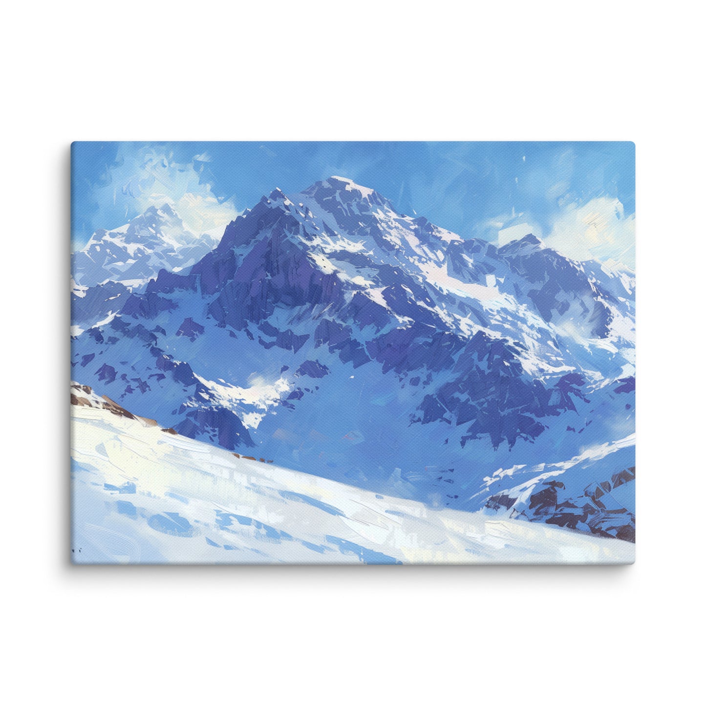 Peinture Montagne Enneigée Affiches, reproductions et œuvres graphiques Art Virtuoso S