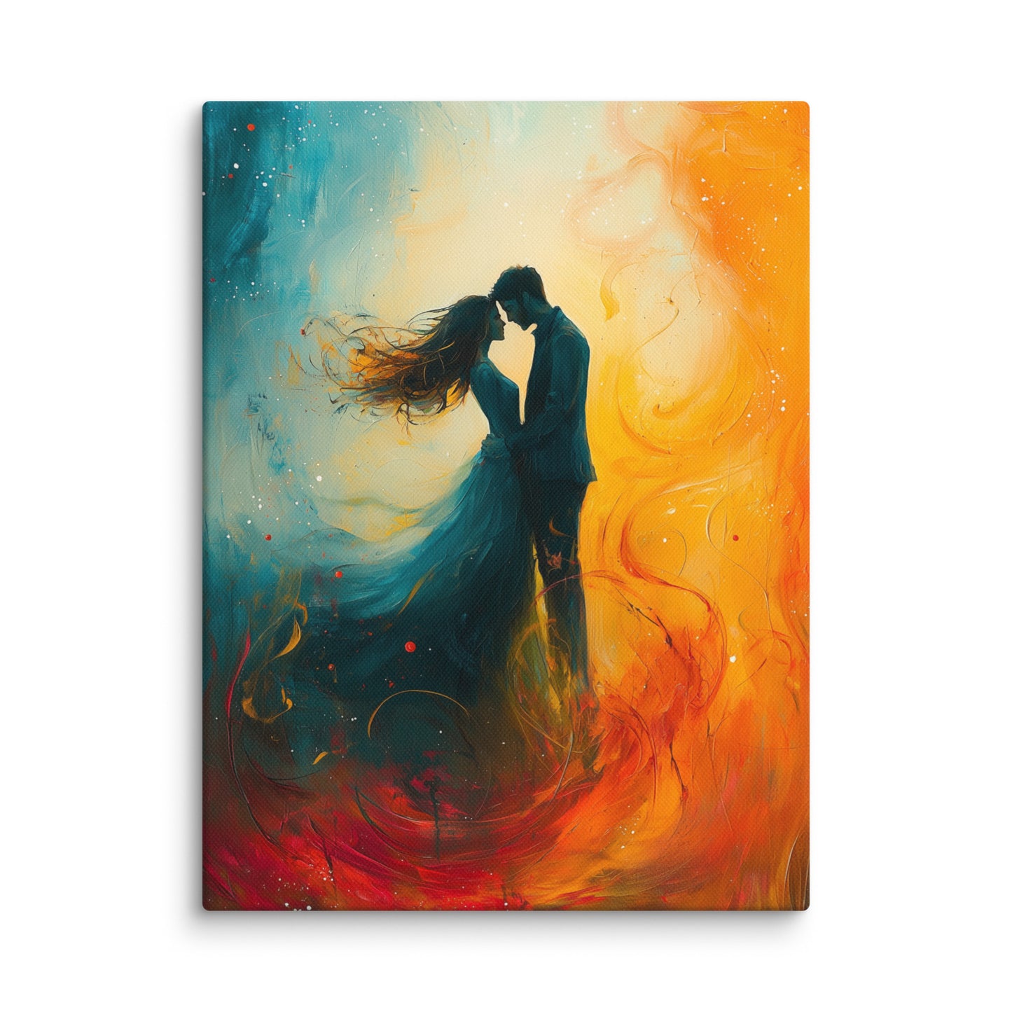 Tableau Romantique Couple - Valse Amoureuse Affiches, reproductions et œuvres graphiques Art Virtuoso S