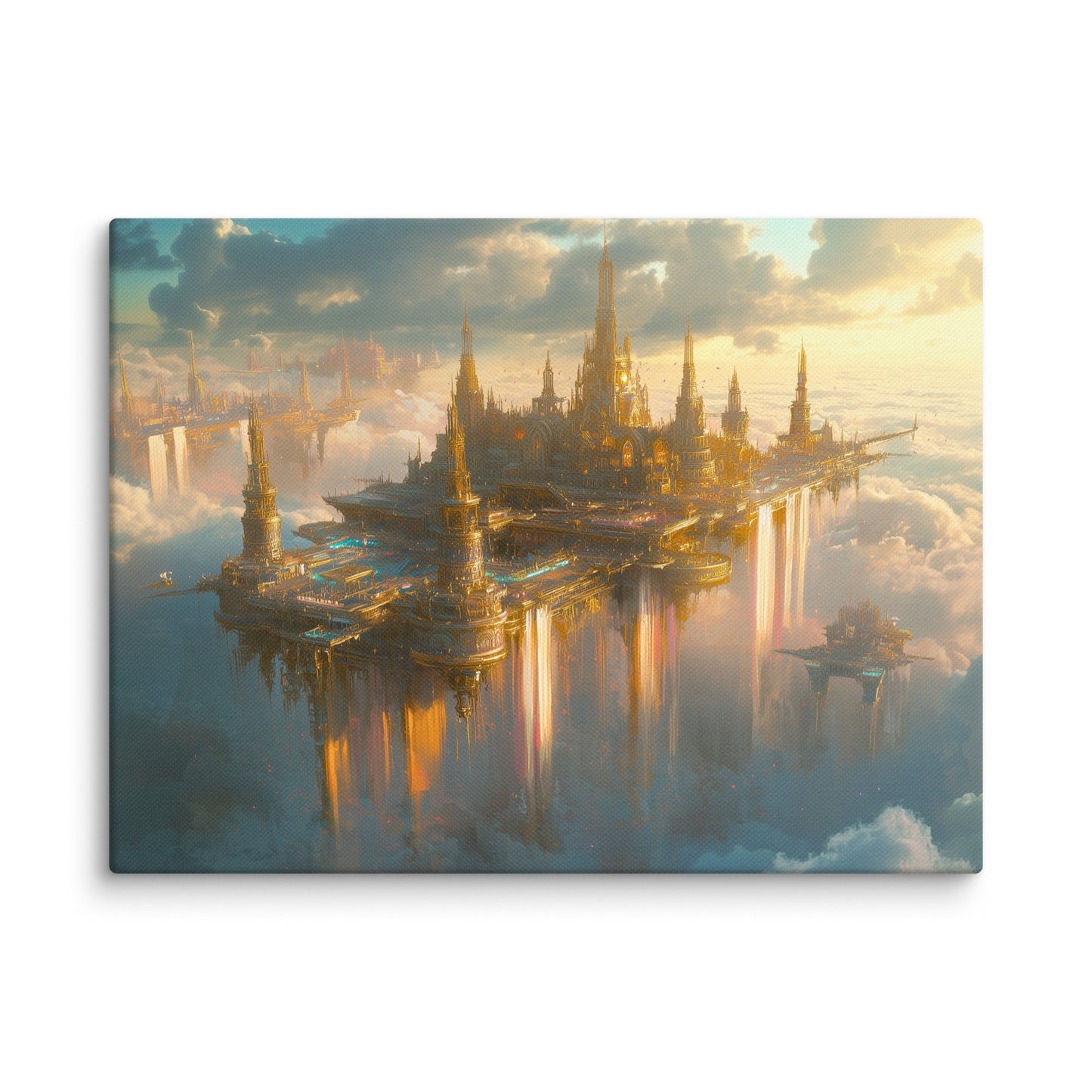 Tableau de Monde Imaginaire - la Cité Flottante Affiches, reproductions et œuvres graphiques Art Virtuoso S