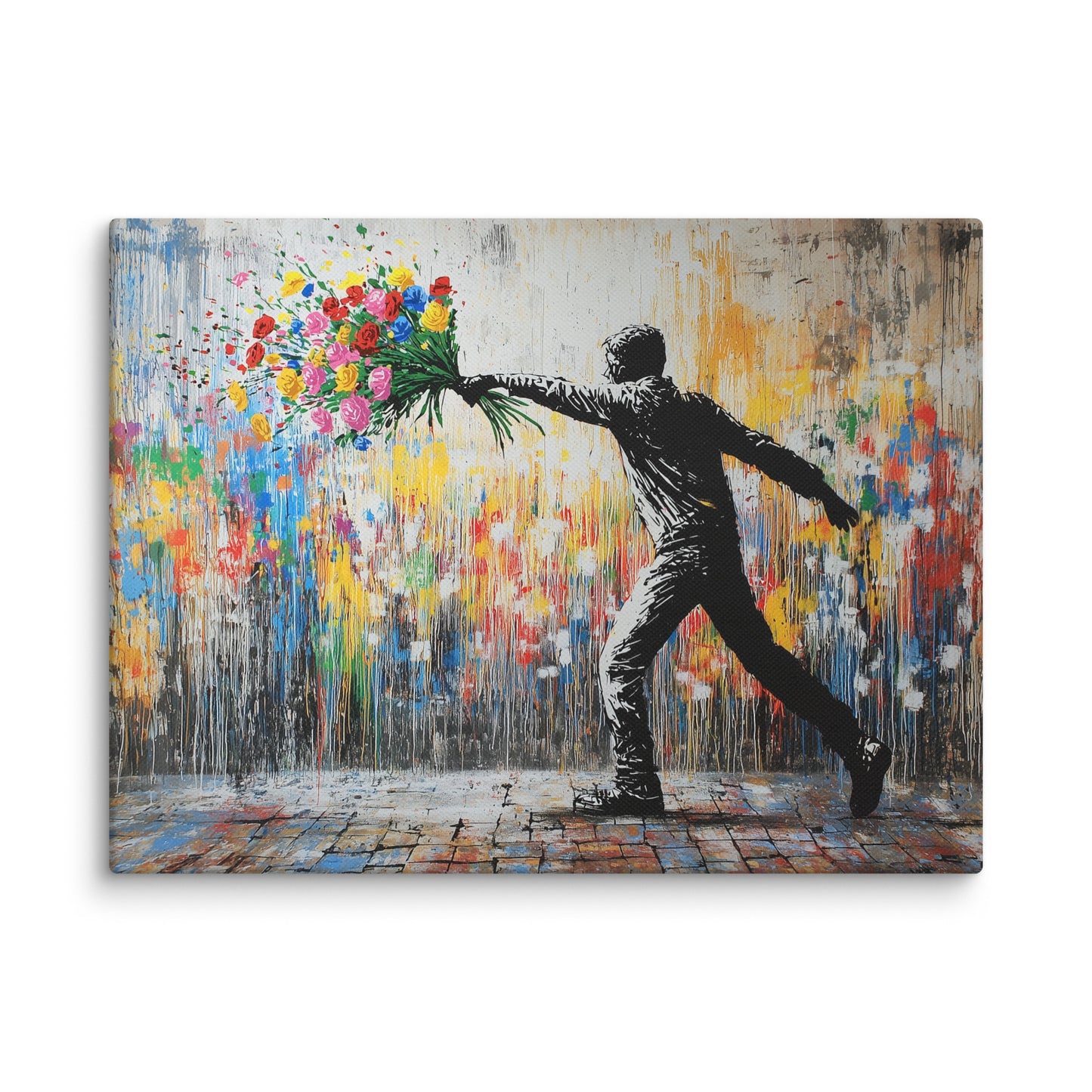Tableau Urbain - Dites le avec des Fleurs Affiches, reproductions et œuvres graphiques Art Virtuoso S