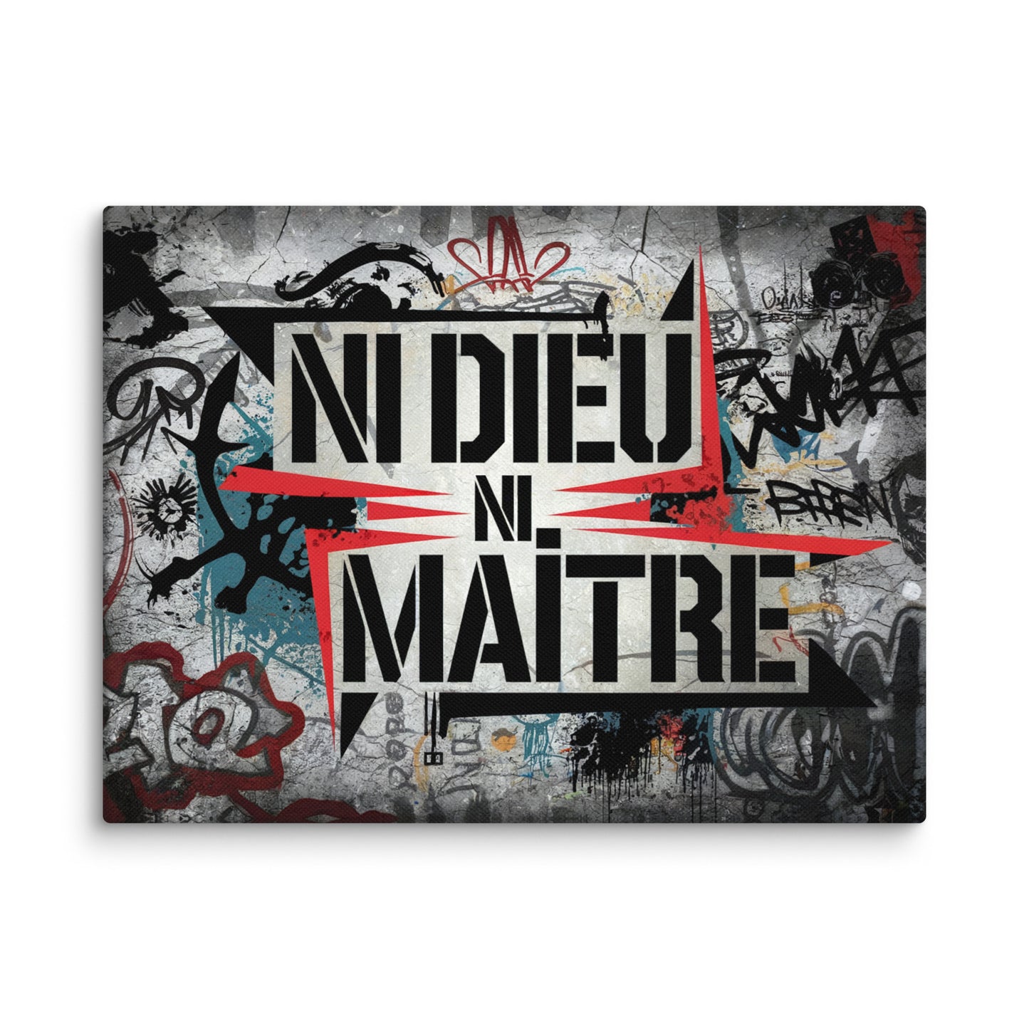 Tableau Anarchiste - Ni Dieu Ni Maître Affiches, reproductions et œuvres graphiques Art Virtuoso S