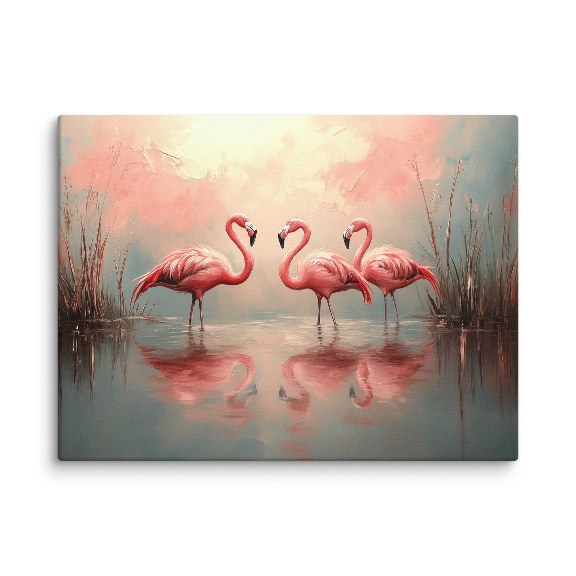 Planche à Découper En Verre Trempé - Motif Abstrait Oiseau Flamant - 80x52 Cm - Neuf
