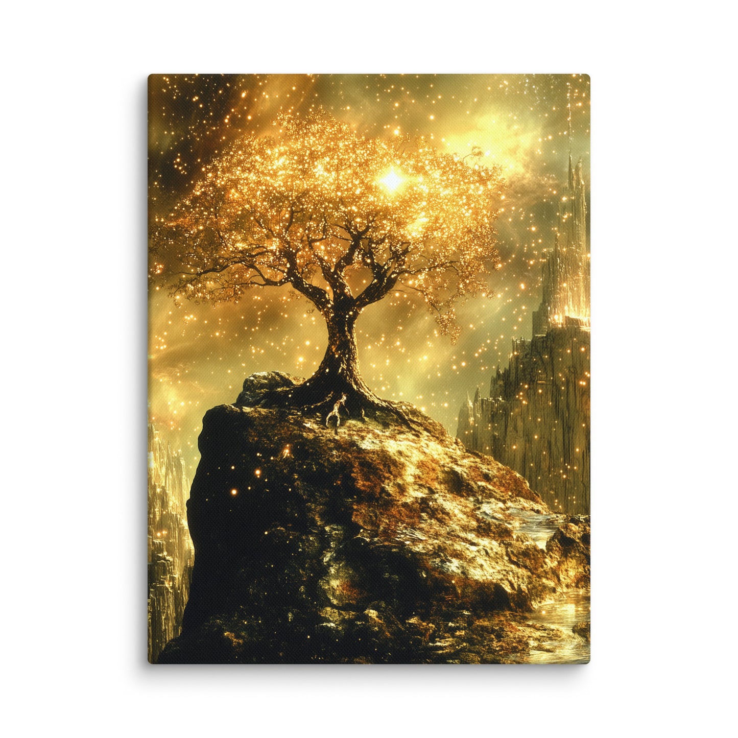 Tableau Arbre Enchanté - Vision Mystique de la Nature Affiches, reproductions et œuvres graphiques Art Virtuoso S