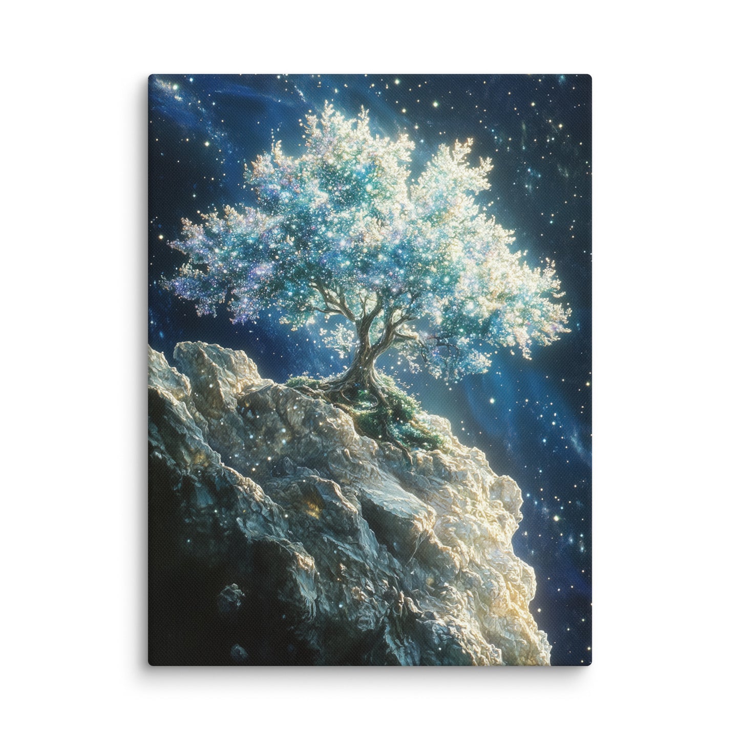 Tableau Arbre Fantastique - entre Terre et Étoiles Affiches, reproductions et œuvres graphiques Art Virtuoso S