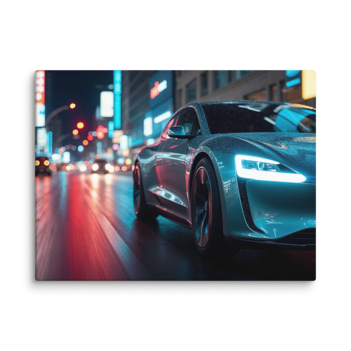 Tableau Photo Voiture - Nuit Électrique Affiches, reproductions et œuvres graphiques Art Virtuoso S