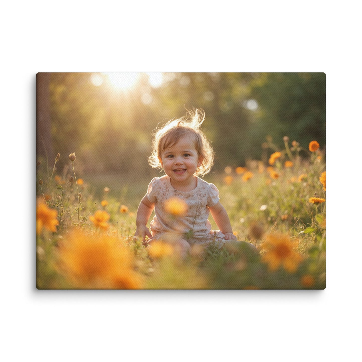 Tableau Photo Enfant - Rires au Couchant Affiches, reproductions et œuvres graphiques Art Virtuoso S