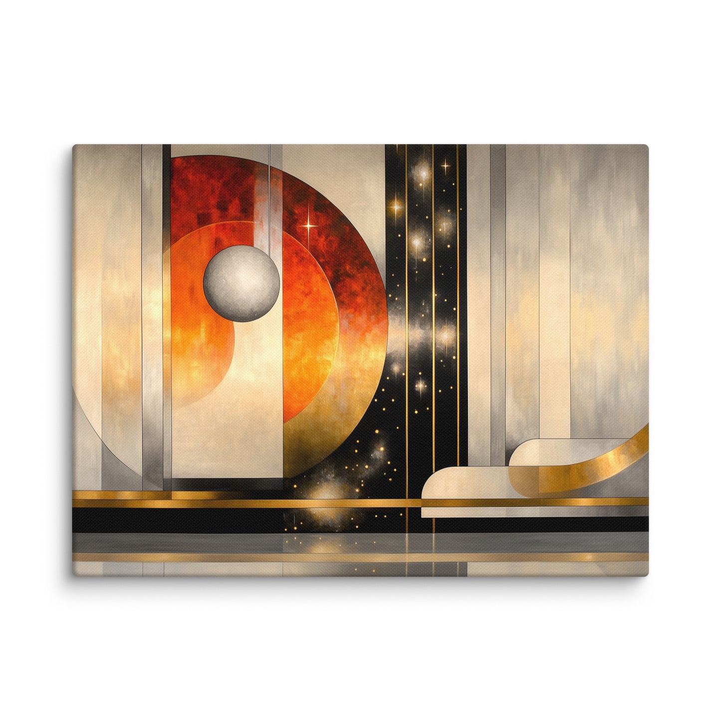 Art Deco - Peinture Murale Cosmos Affiches, reproductions et œuvres graphiques Art Virtuoso S