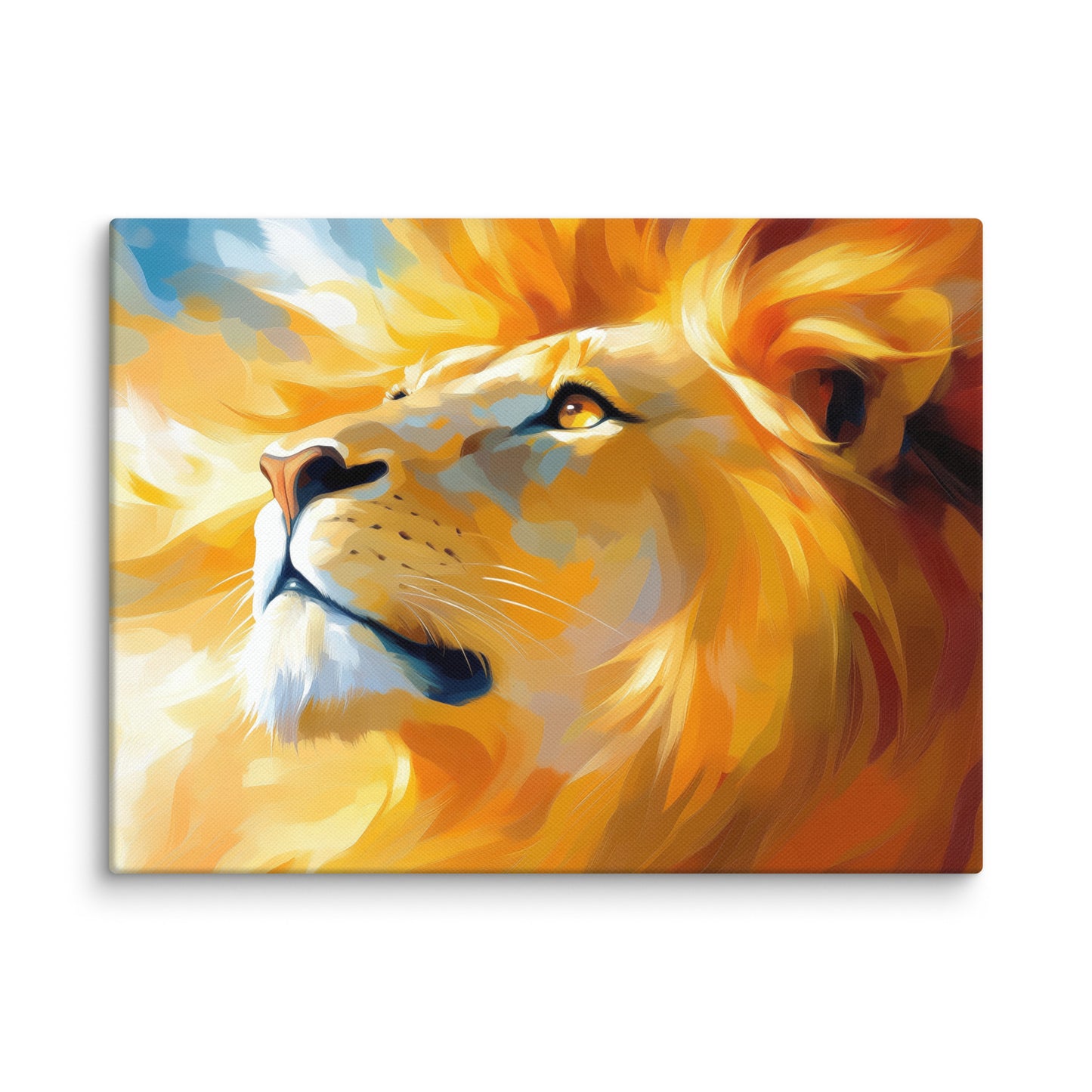 Tableau Tête de Lion - Regard de Feu Affiches, reproductions et œuvres graphiques Art Virtuoso S