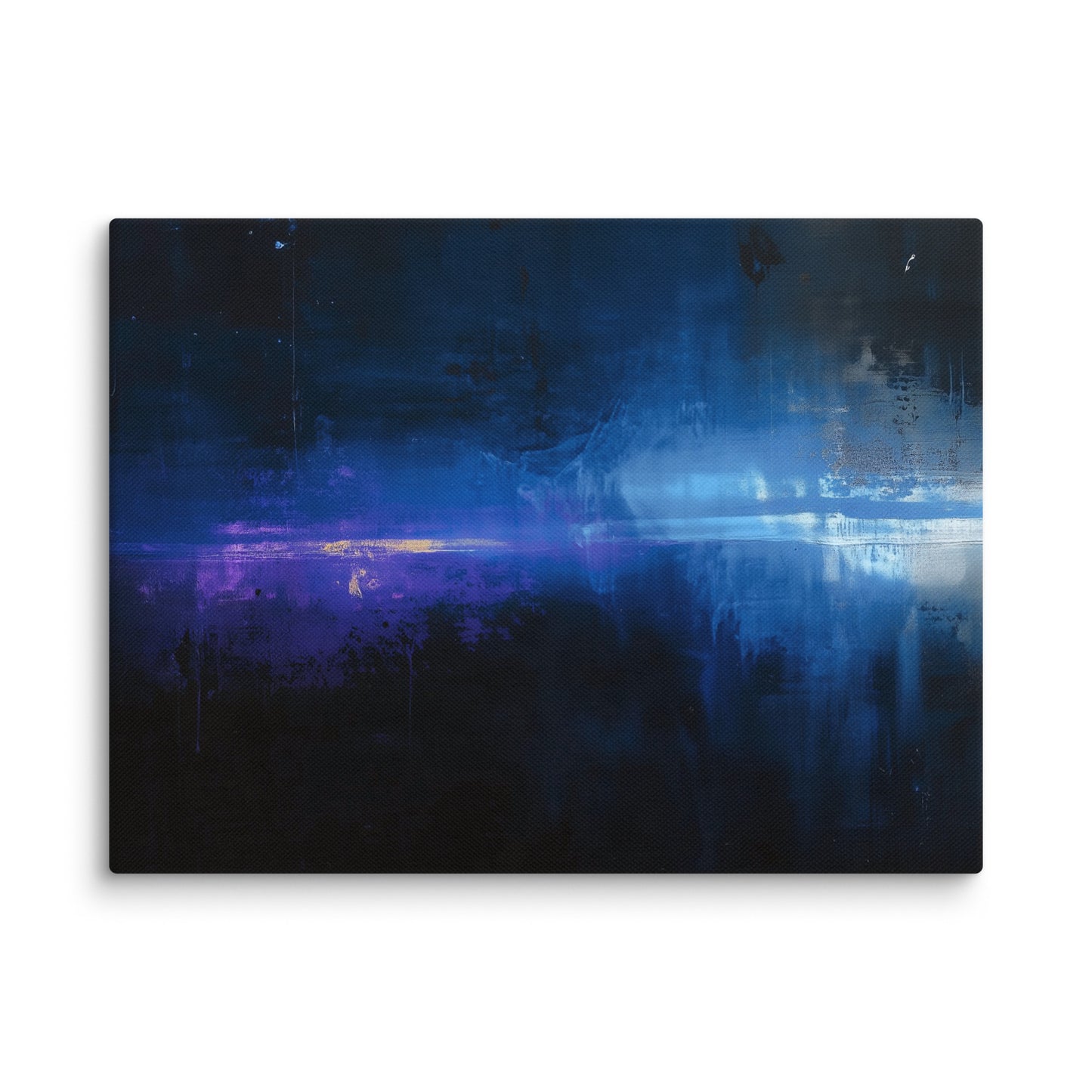 Tableau Bleu Noir - Lueurs Nocturnes Affiches, reproductions et œuvres graphiques Art Virtuoso S