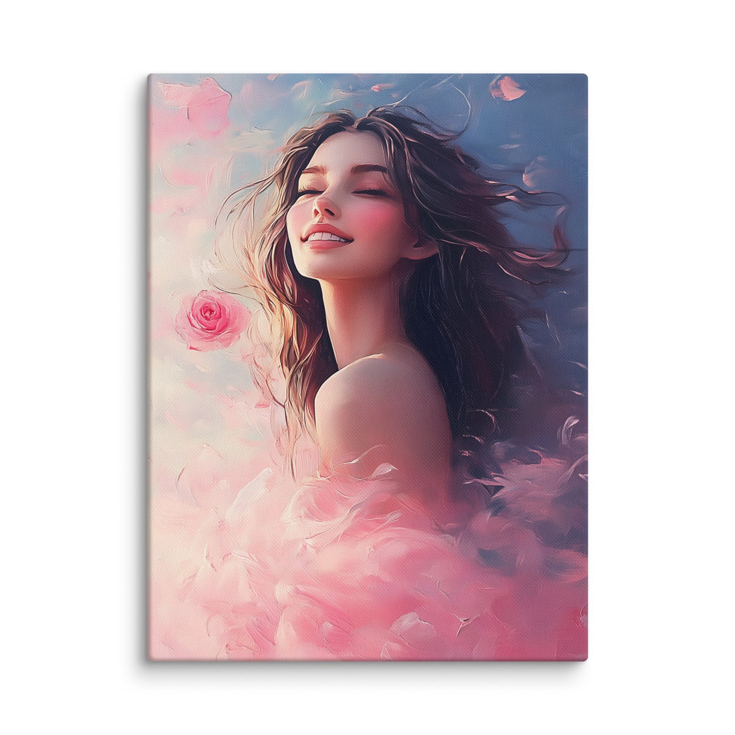 Tableau Rose Femme : Souffle de Printemps Affiches, reproductions et œuvres graphiques Art Virtuoso S