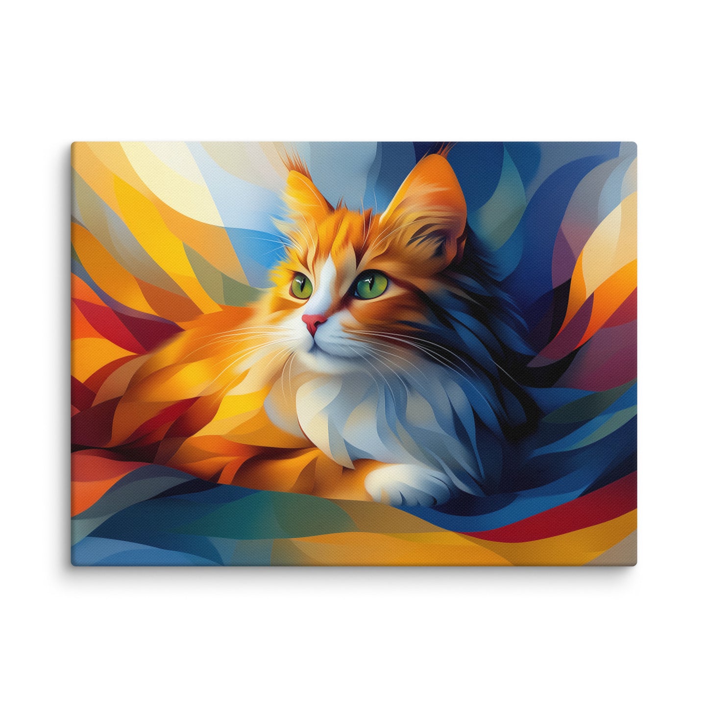 Peinture Chat Roux - Symphonie de Couleurs Affiches, reproductions et œuvres graphiques Art Virtuoso S