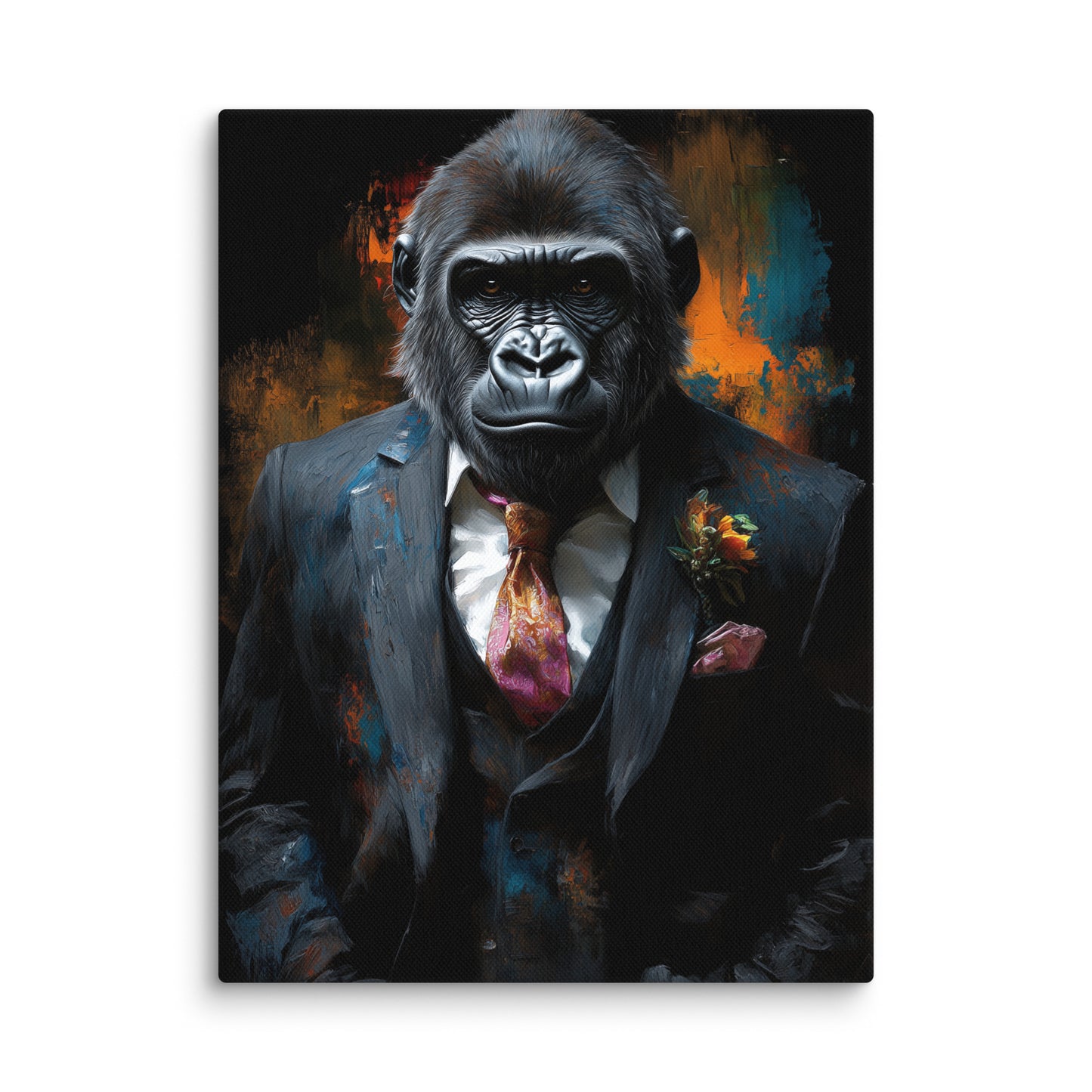Tableau Gorille Costume : Portrait Moderne Affiches, reproductions et œuvres graphiques Art Virtuoso S