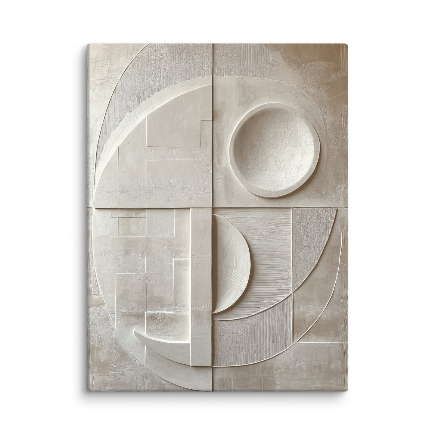 Tableau Blanc Géométrique : Équilibre Moderne Affiches, reproductions et œuvres graphiques Art Virtuoso S
