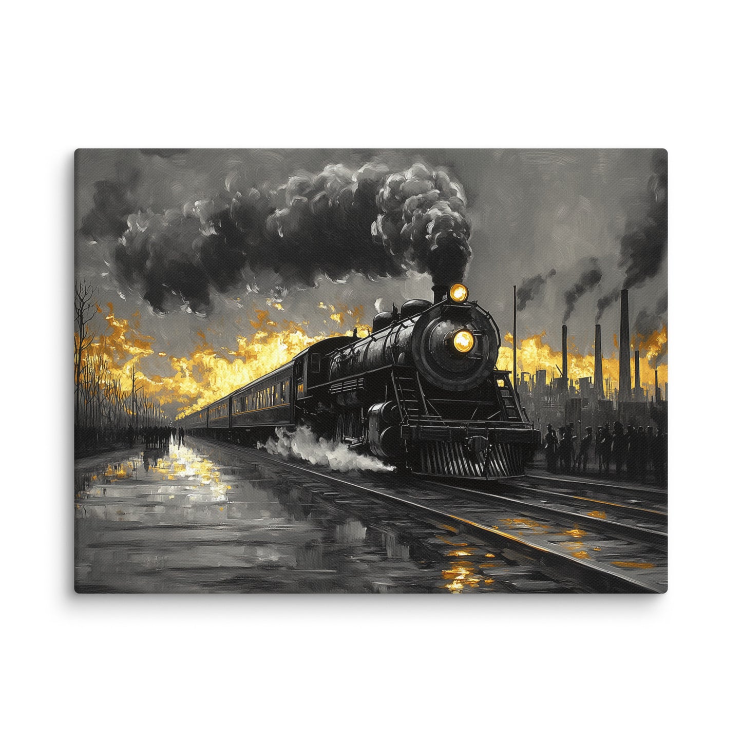 Tableau Locomotive au nuage de vapeur Affiches, reproductions et œuvres graphiques Art Virtuoso S