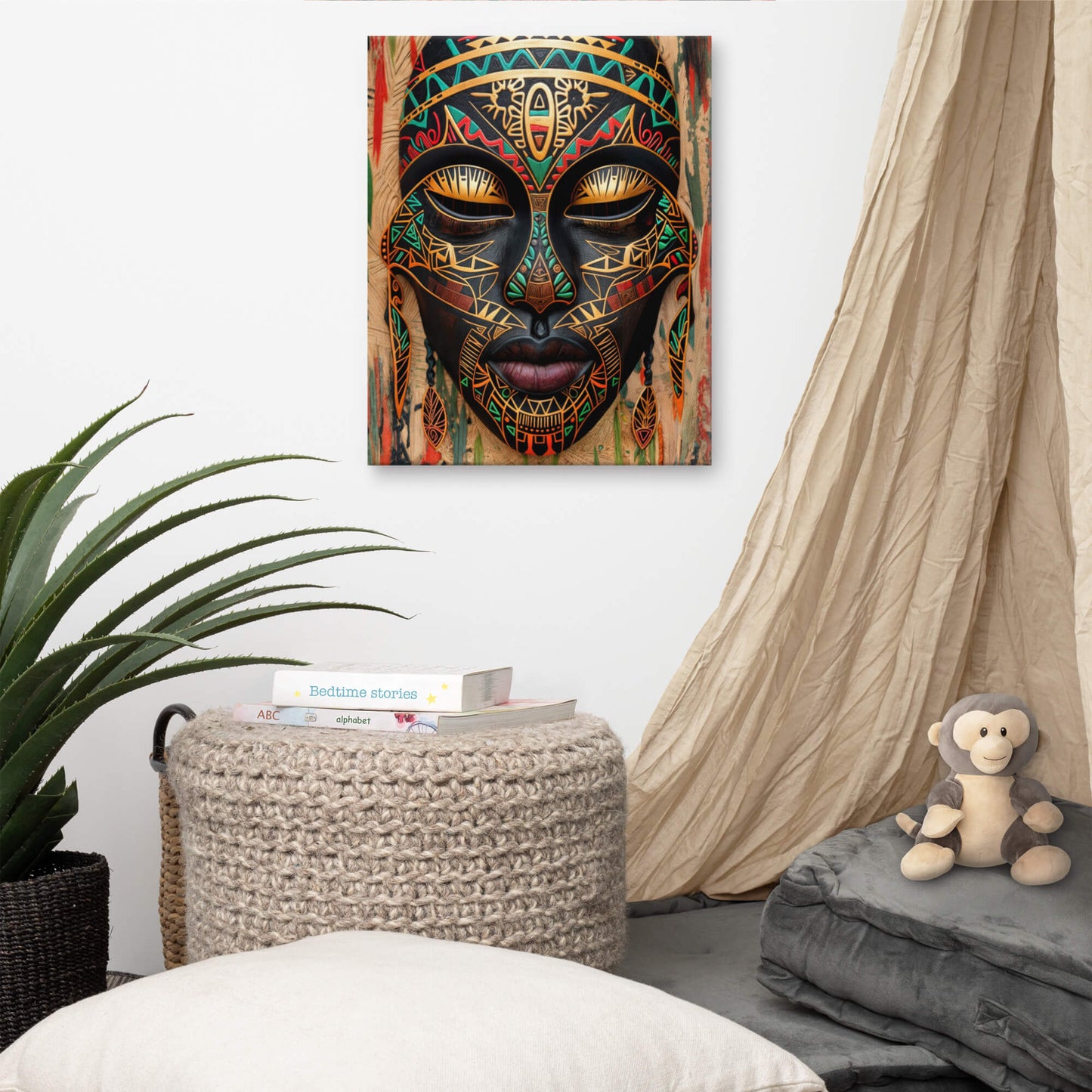 Peinture Art Africain - Masque Mystique Art Virtuoso
