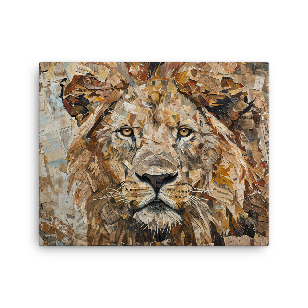 Tableau Street Art Lion - Roi de la Jungle Urbaine Art Virtuoso M