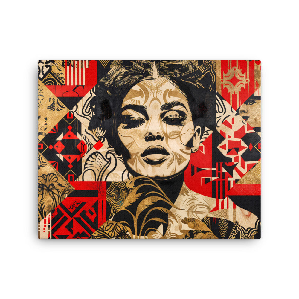 Tableau Street Art Rouge Art Virtuoso M