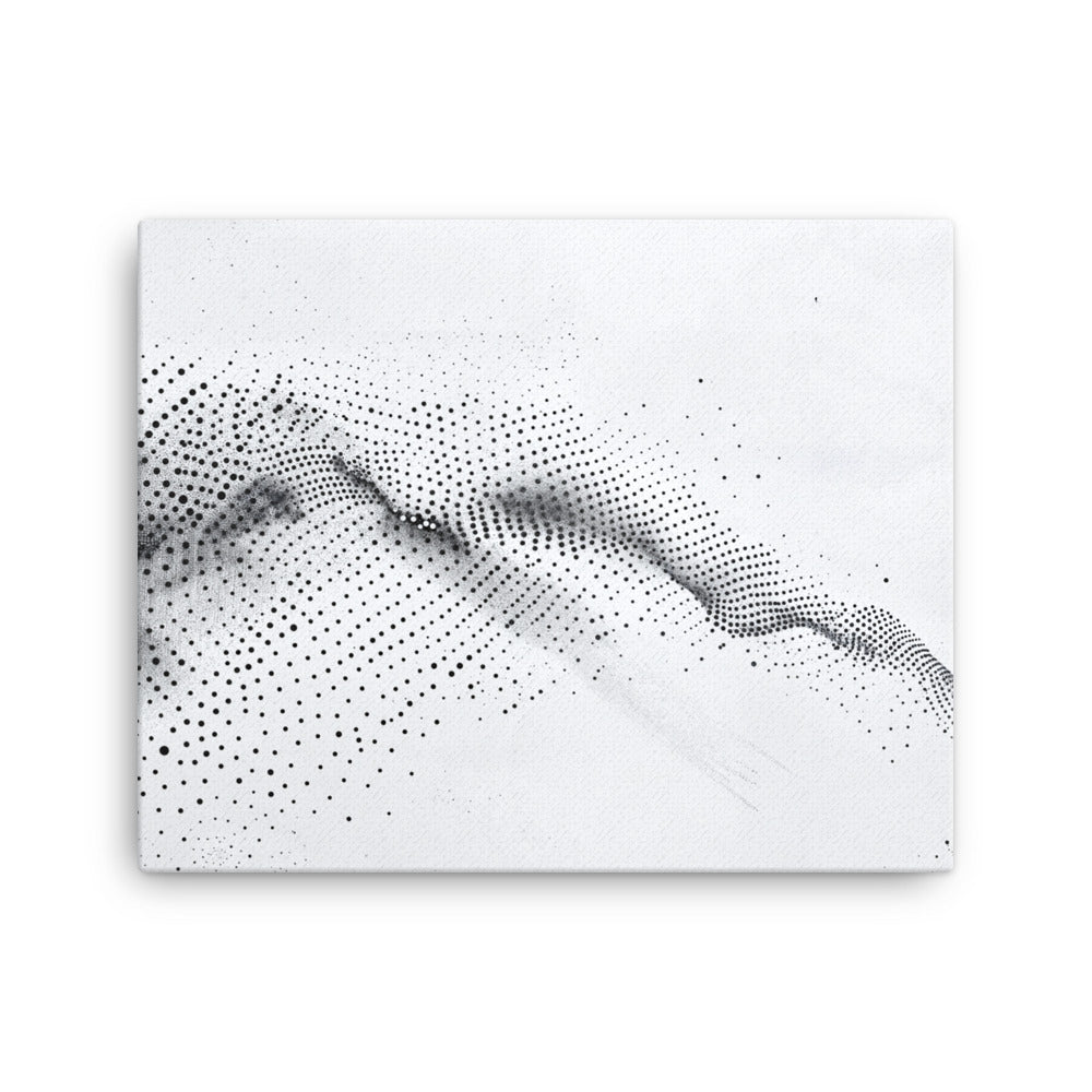 Tableau Abstrait Minimaliste - Harmonie en Noir et Blanc Art Virtuoso M