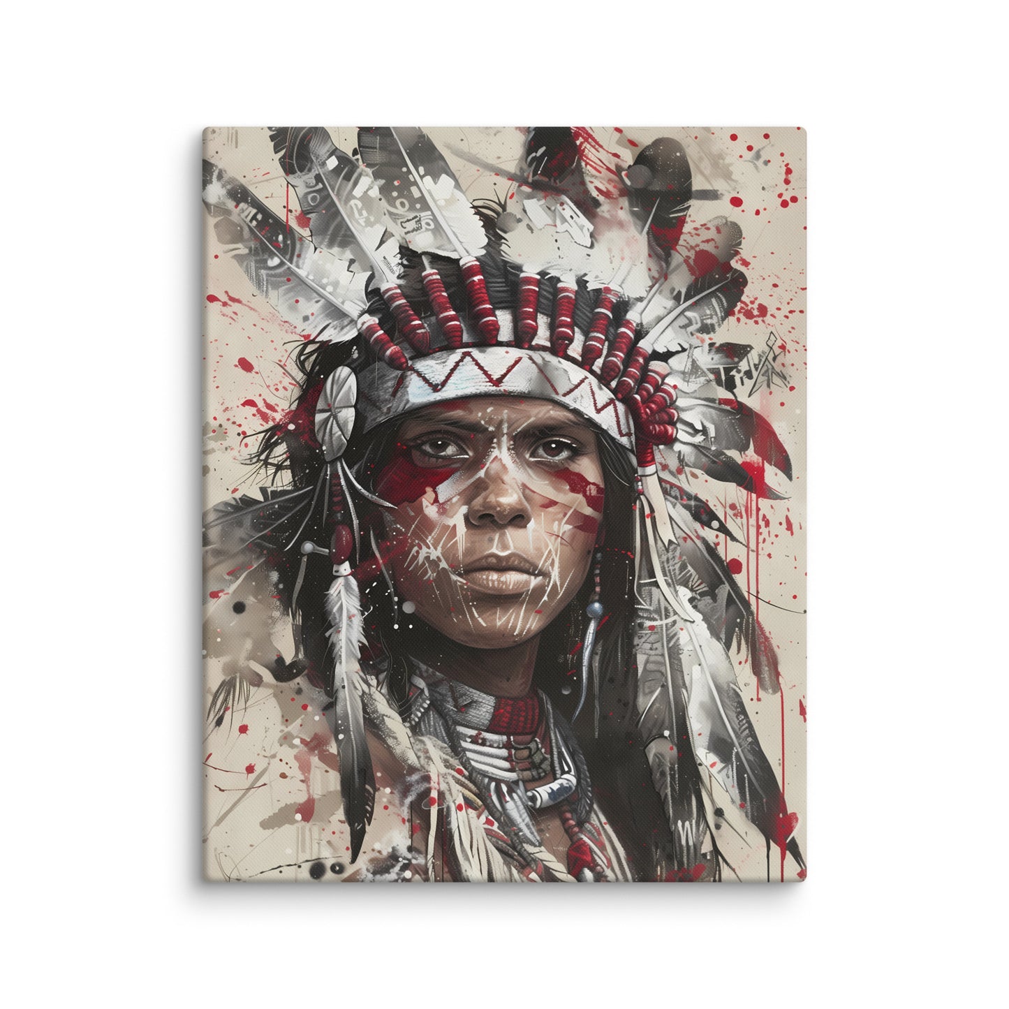 Peinture Indienne - Visage Street Art Art Virtuoso M