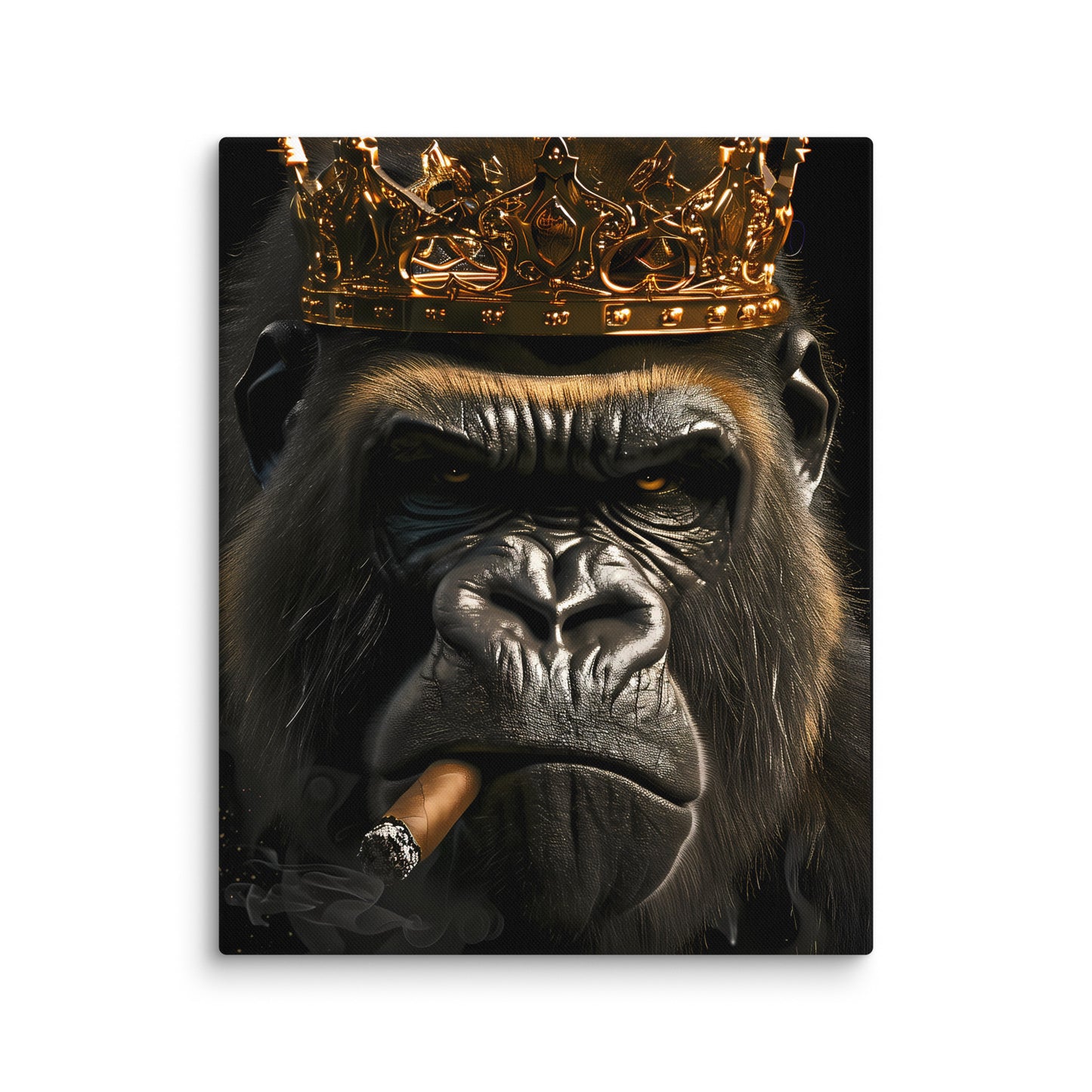 Tableau Gorille - Cigare pour sa Majesté Affiches, reproductions et œuvres graphiques Art Virtuoso M