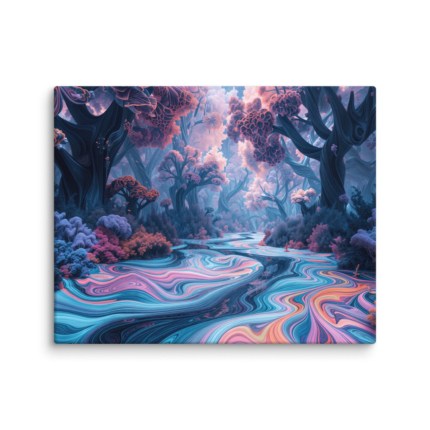 Paysage Surréaliste Peinture - Forêt Onirique Art Virtuoso M