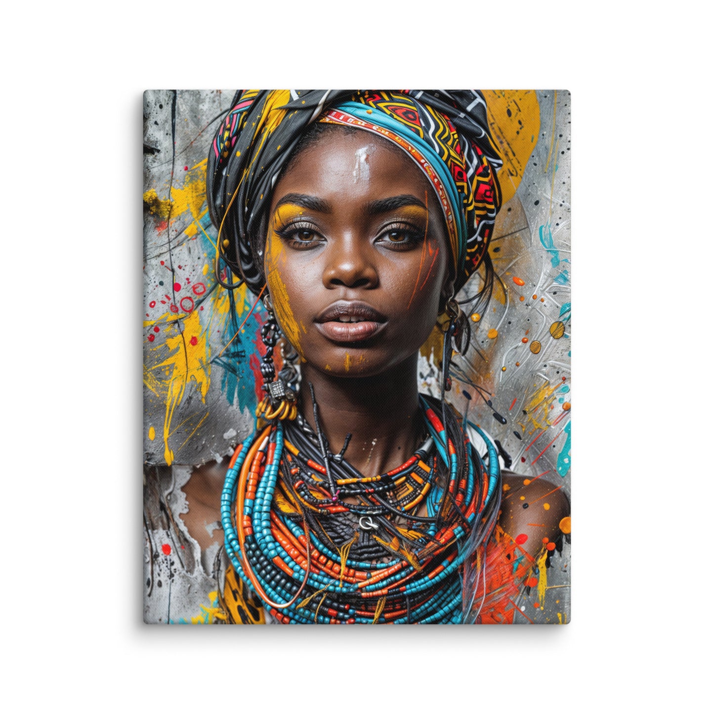 Peinture Africaine - Femme Ashanti Art Virtuoso M