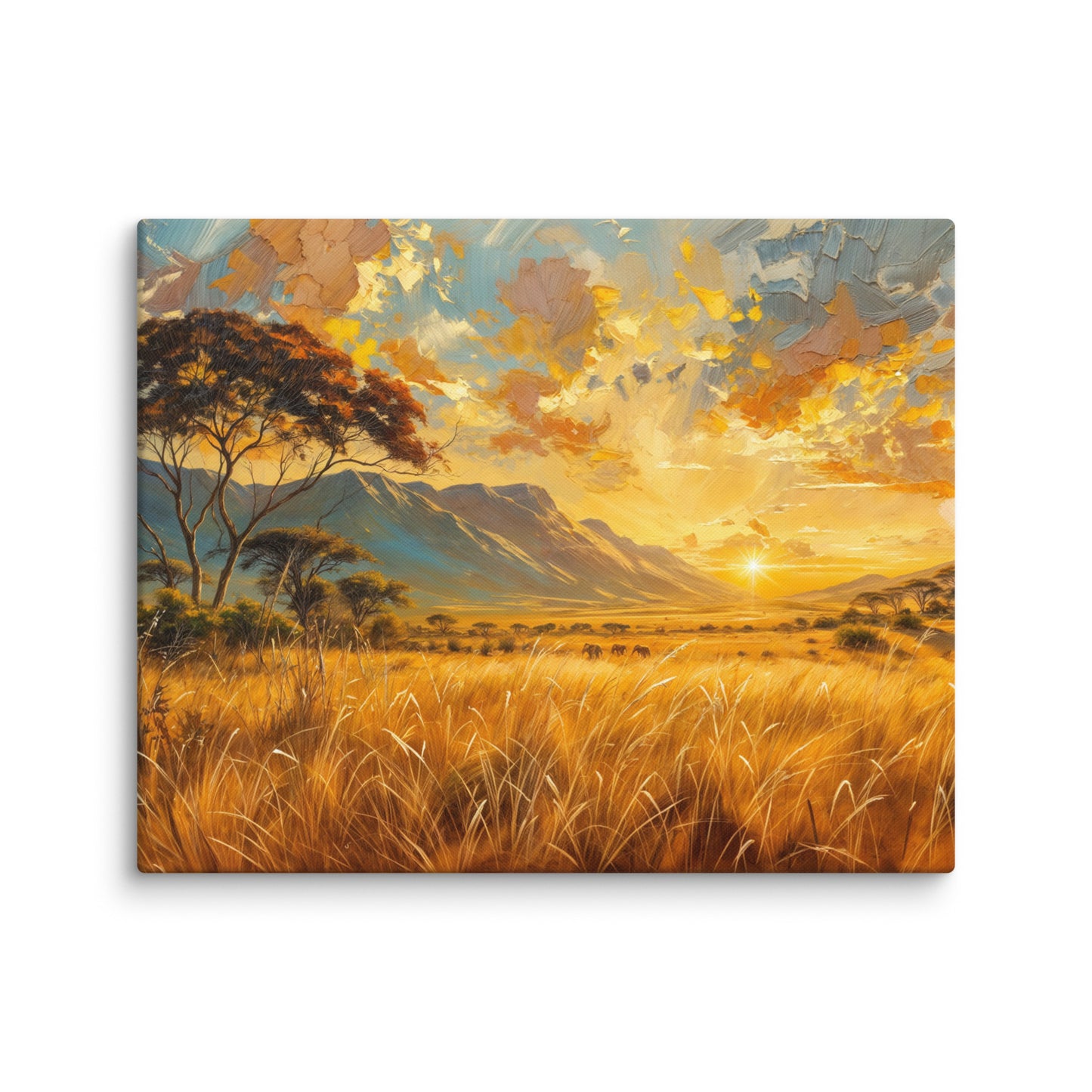 Peinture Savane au Crépuscule Art Virtuoso M