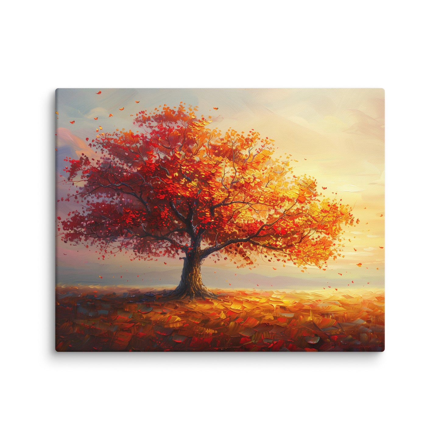 Tableau Arbre - Automne Rougeoyant Affiches, reproductions et œuvres graphiques Art Virtuoso M