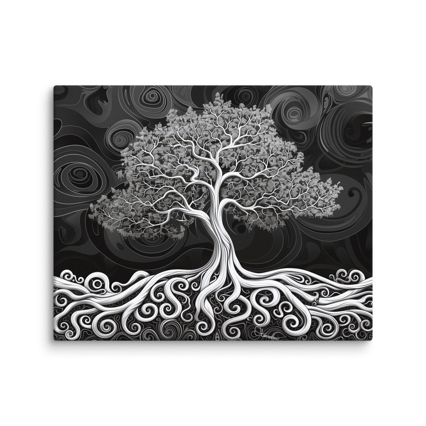 Tableau Arbre de Vie Noir et Blanc Art Virtuoso M