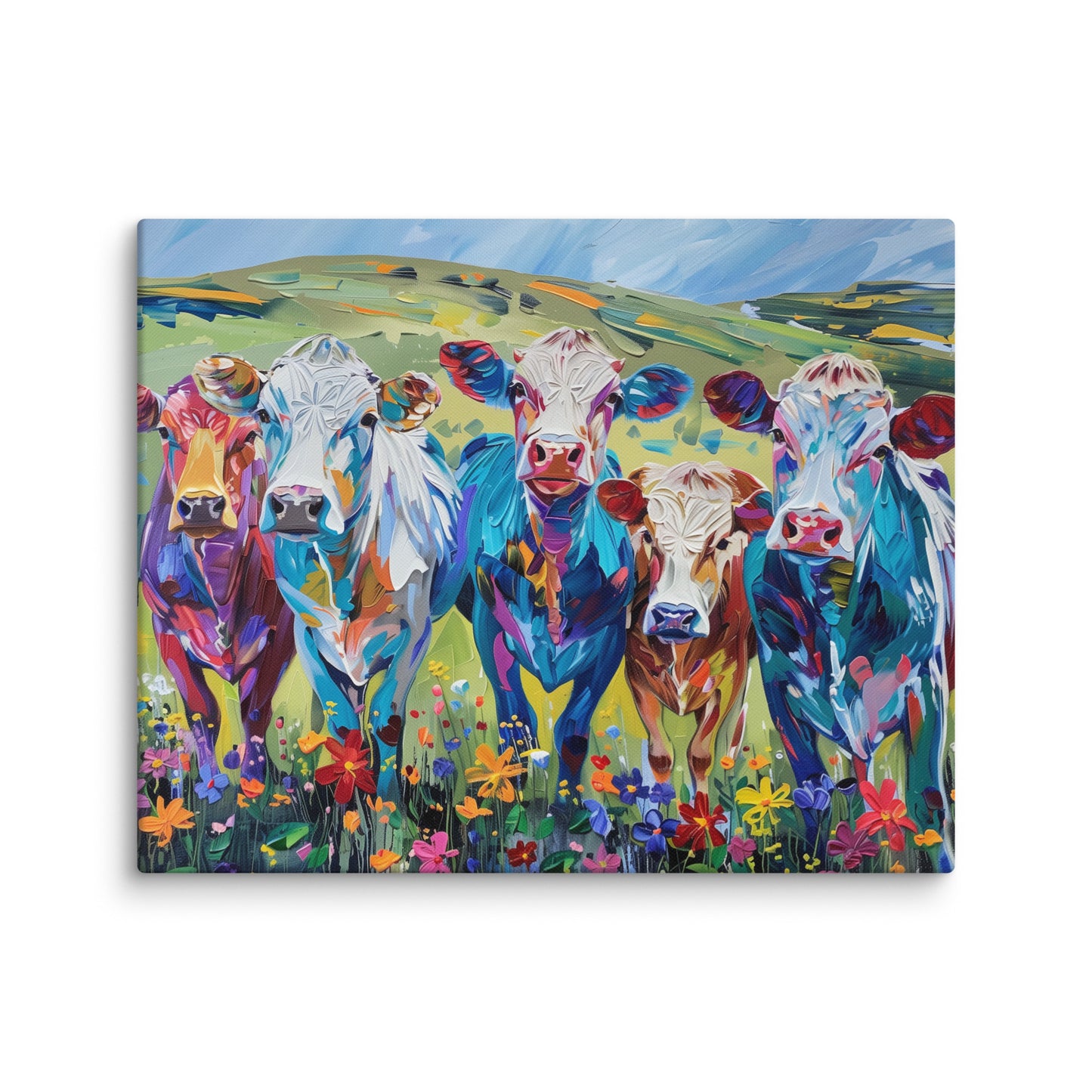 Tableau Vaches Colorées Affiches, reproductions et œuvres graphiques Art Virtuoso M