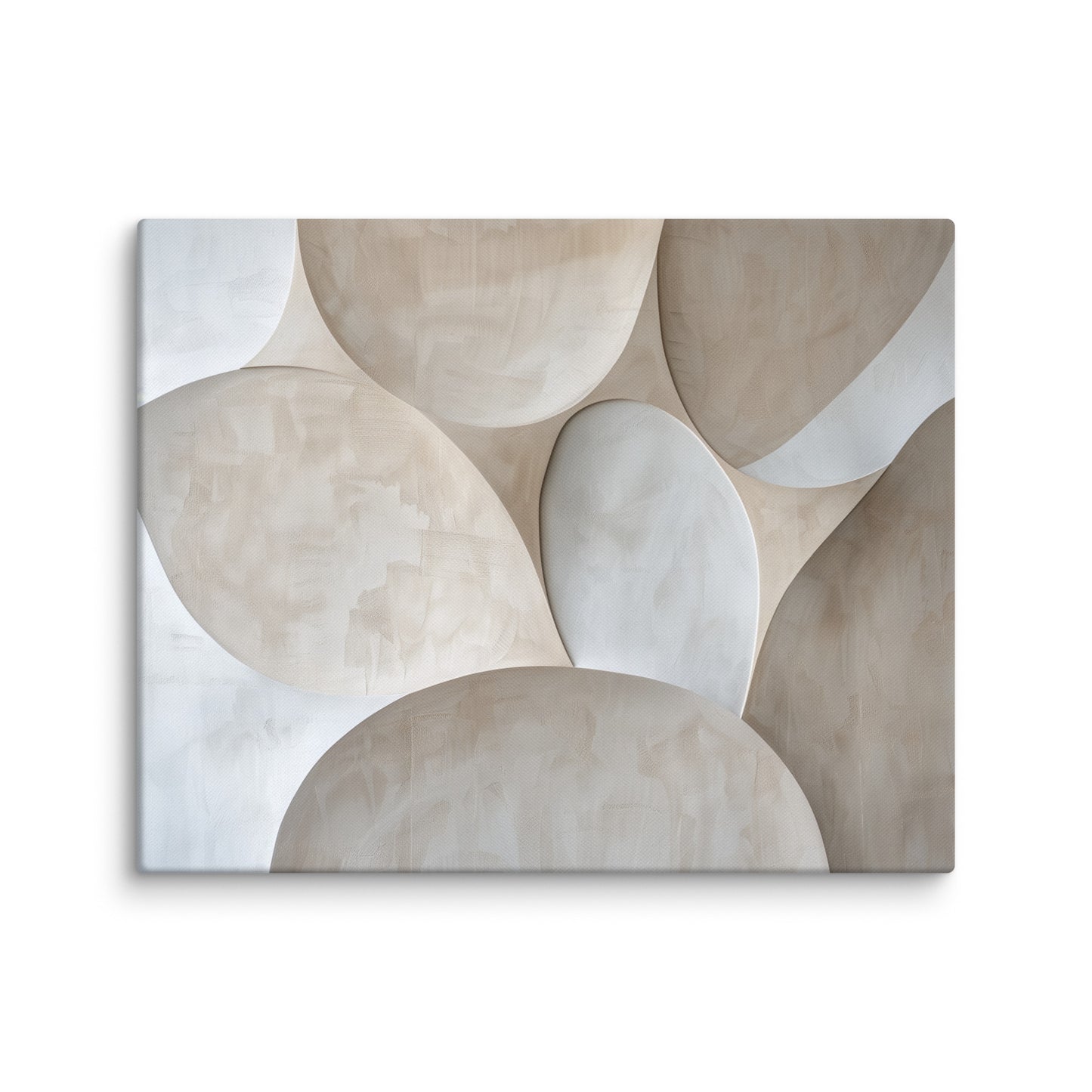 Tableau Beige Blanc Minimaliste Affiches, reproductions et œuvres graphiques Art Virtuoso M