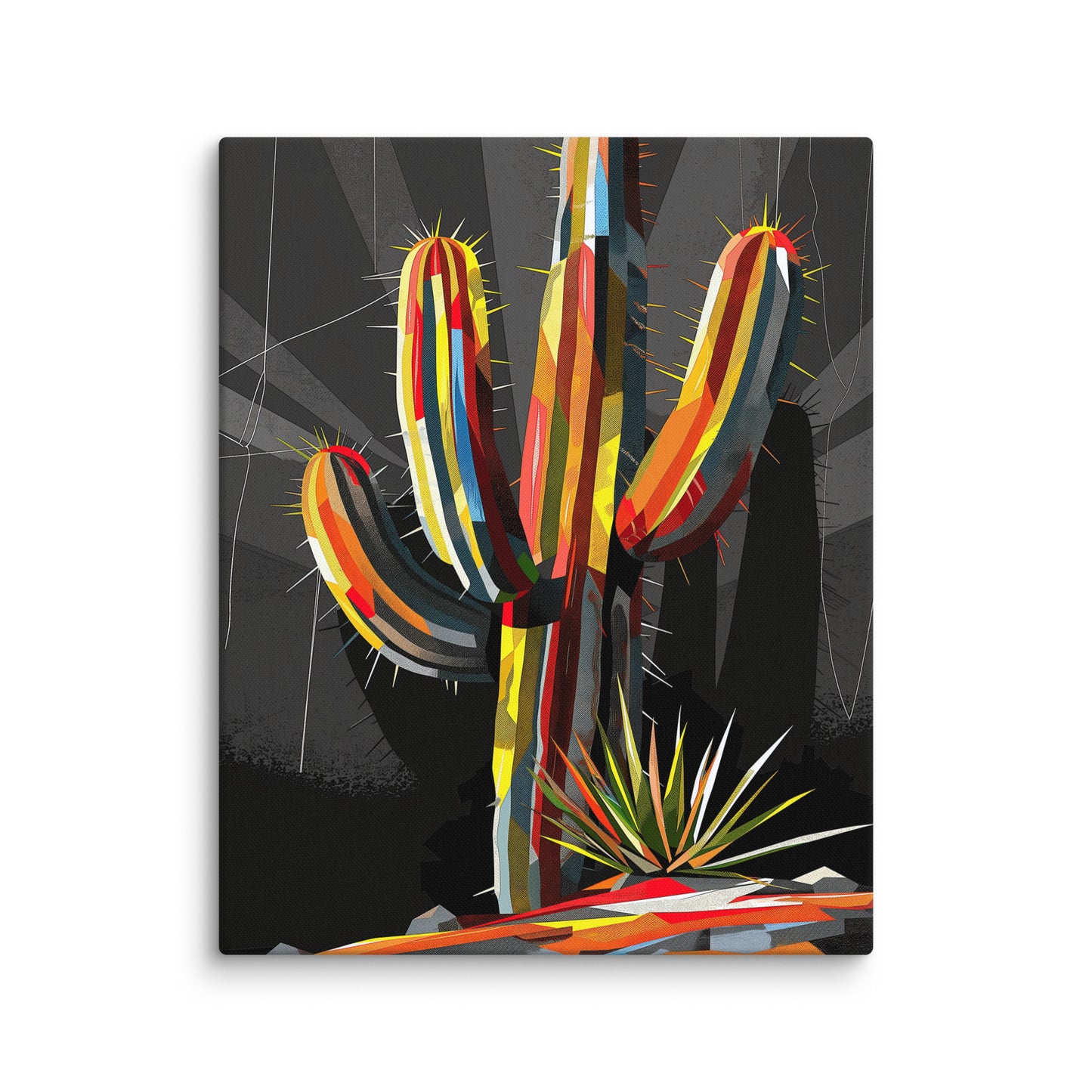 Tableau Cactus Coloré Affiches, reproductions et œuvres graphiques Art Virtuoso M