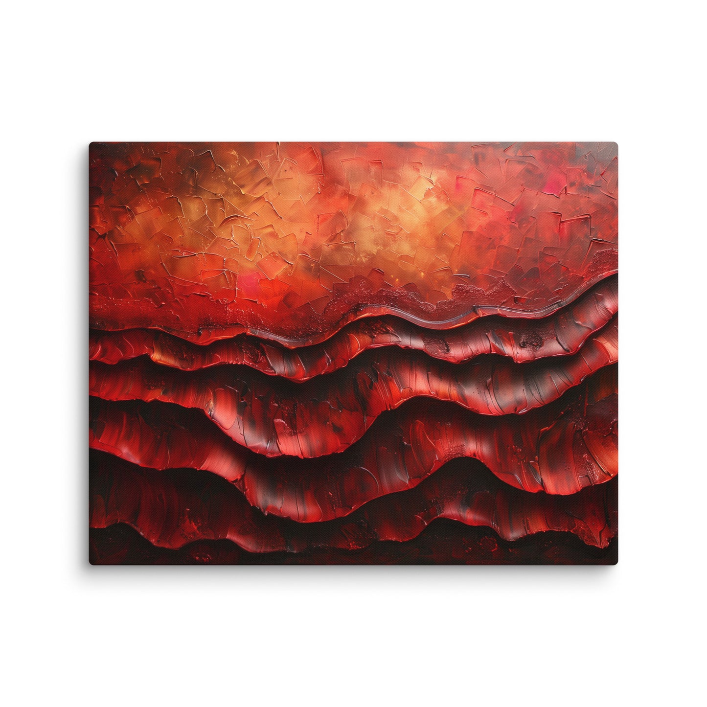 Tableau Design - Rouge Irradiant Affiches, reproductions et œuvres graphiques Art Virtuoso M