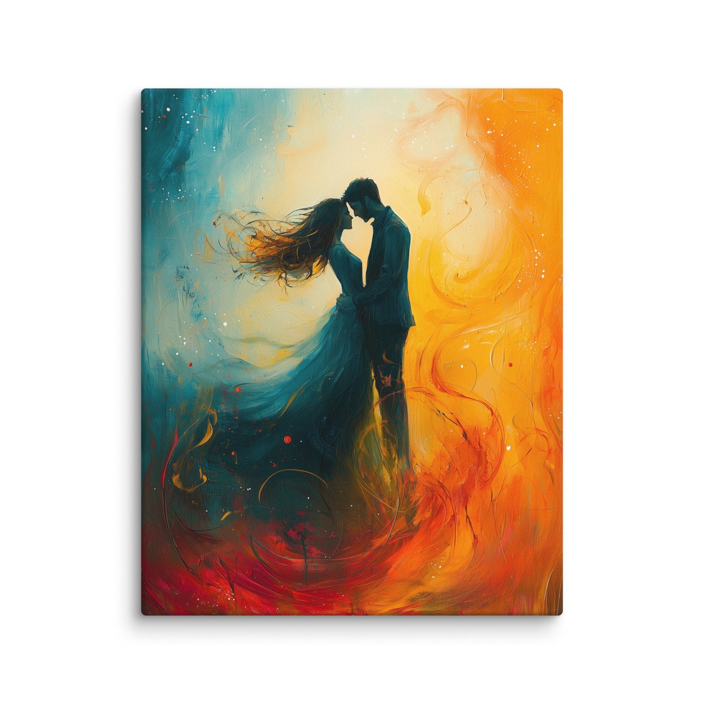 Tableau Romantique Couple - Valse Amoureuse Affiches, reproductions et œuvres graphiques Art Virtuoso M