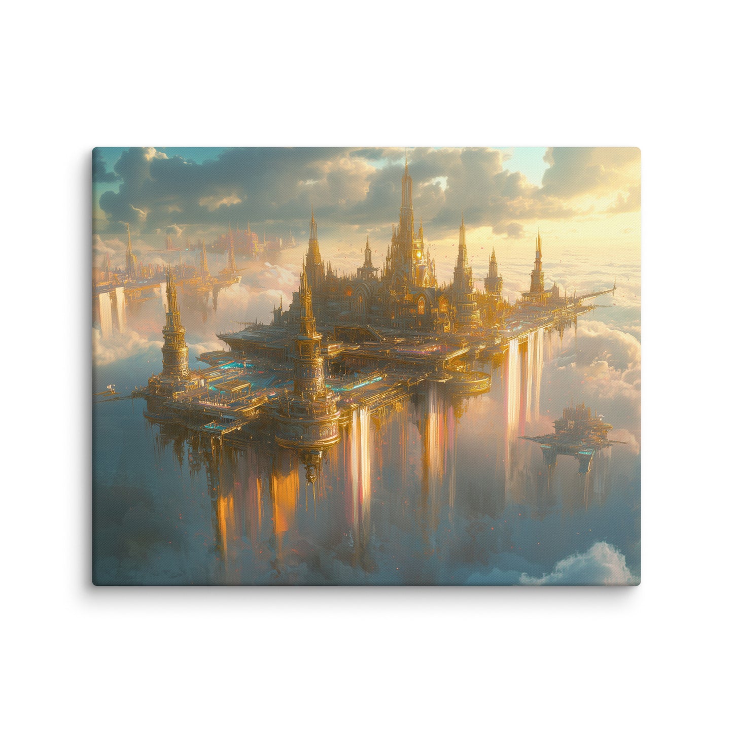 Tableau de Monde Imaginaire - la Cité Flottante Affiches, reproductions et œuvres graphiques Art Virtuoso M