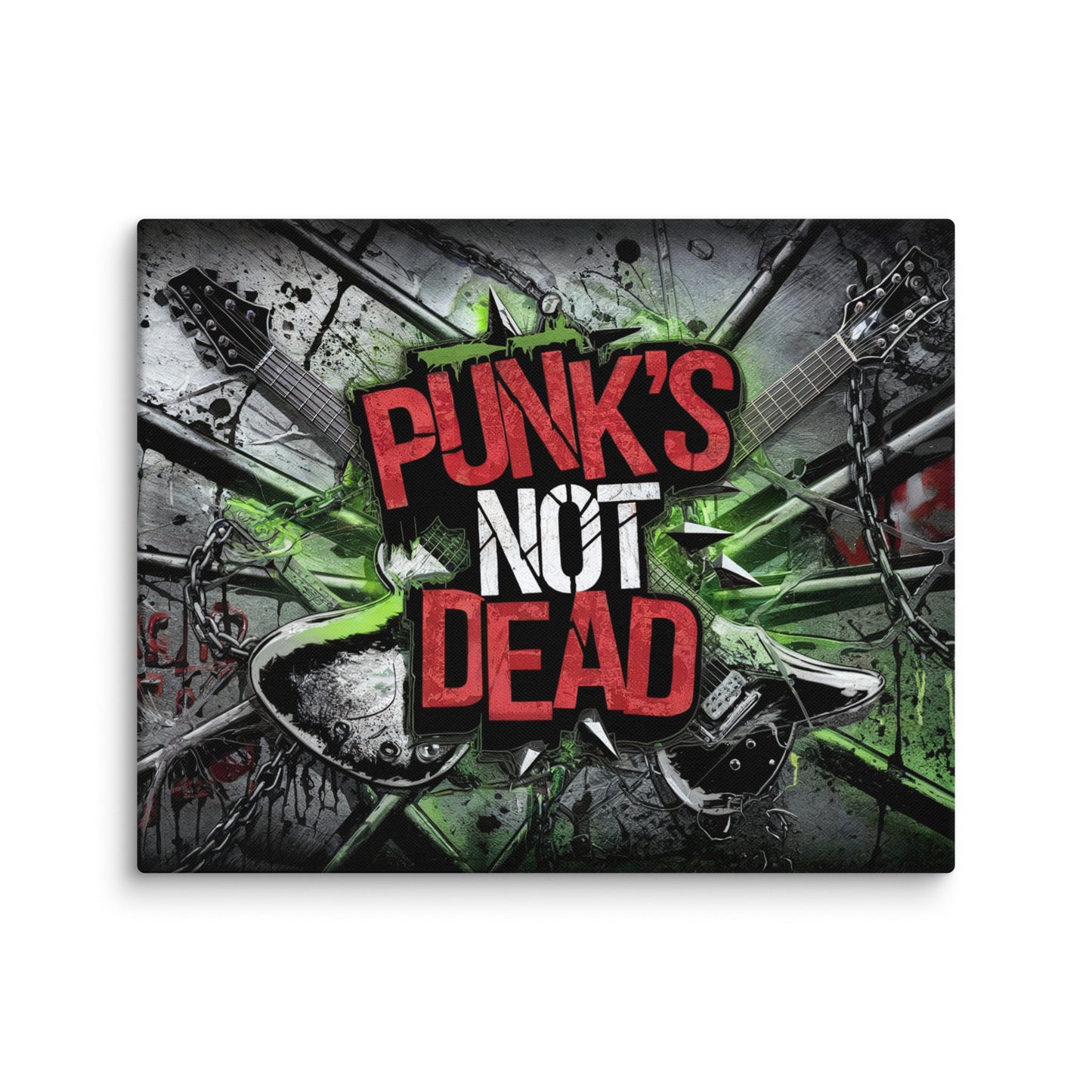 Tableau Art Punk - Graffiti Punk's Not Dead Affiches, reproductions et œuvres graphiques Art Virtuoso M